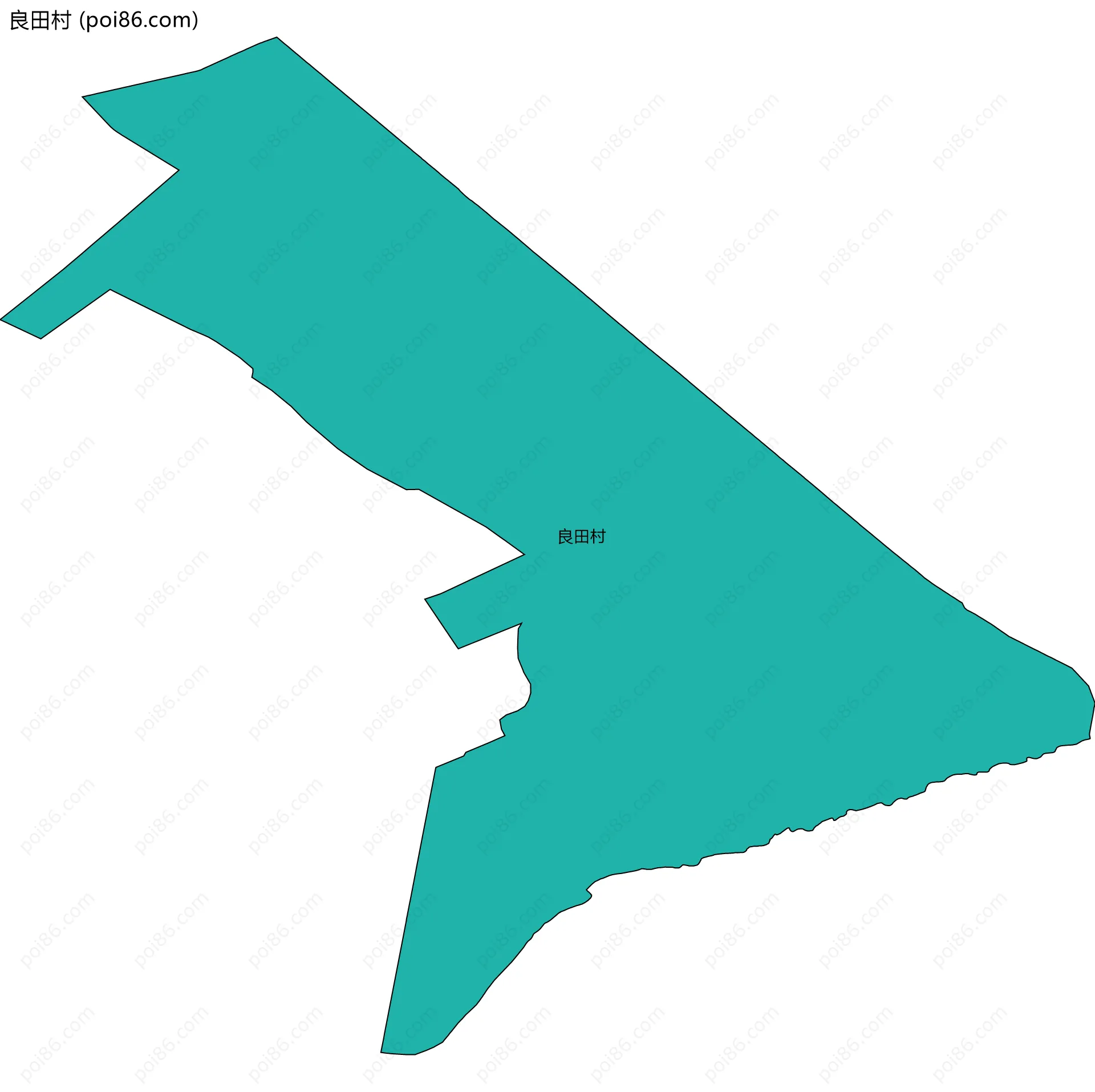 良田村边界地图