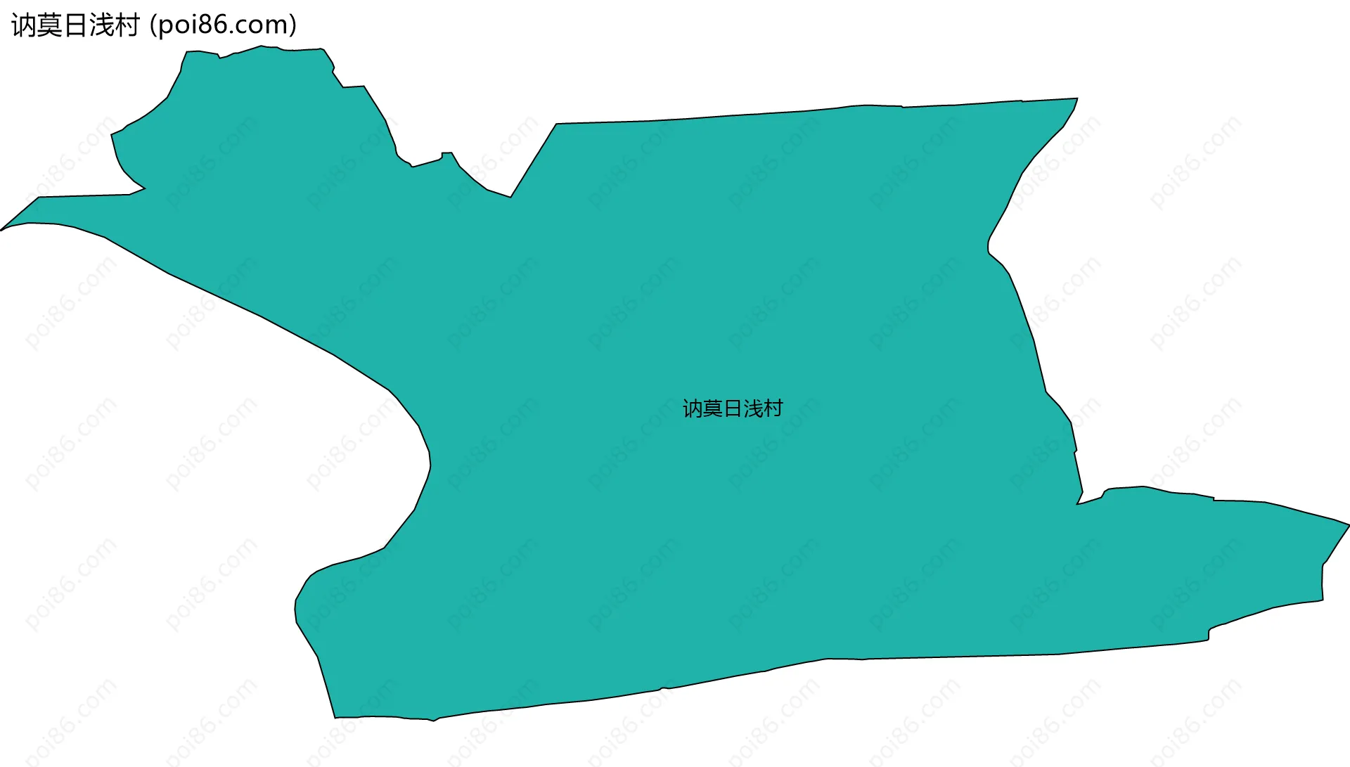 讷莫日浅村边界地图