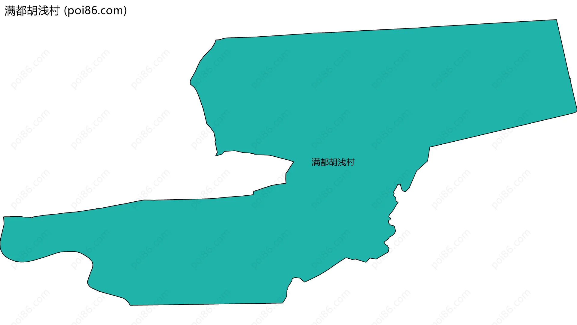 满都胡浅村边界地图