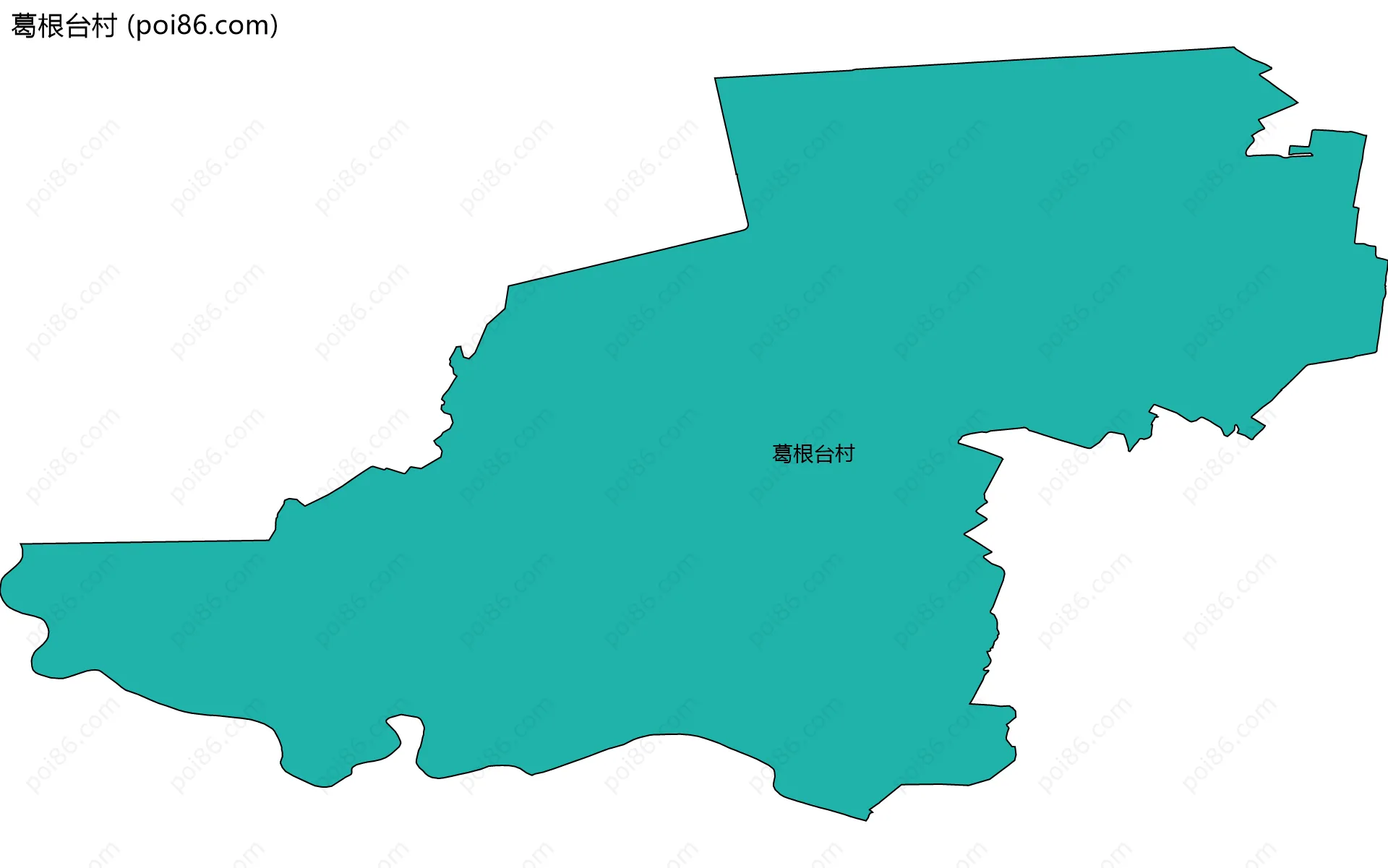葛根台村边界地图