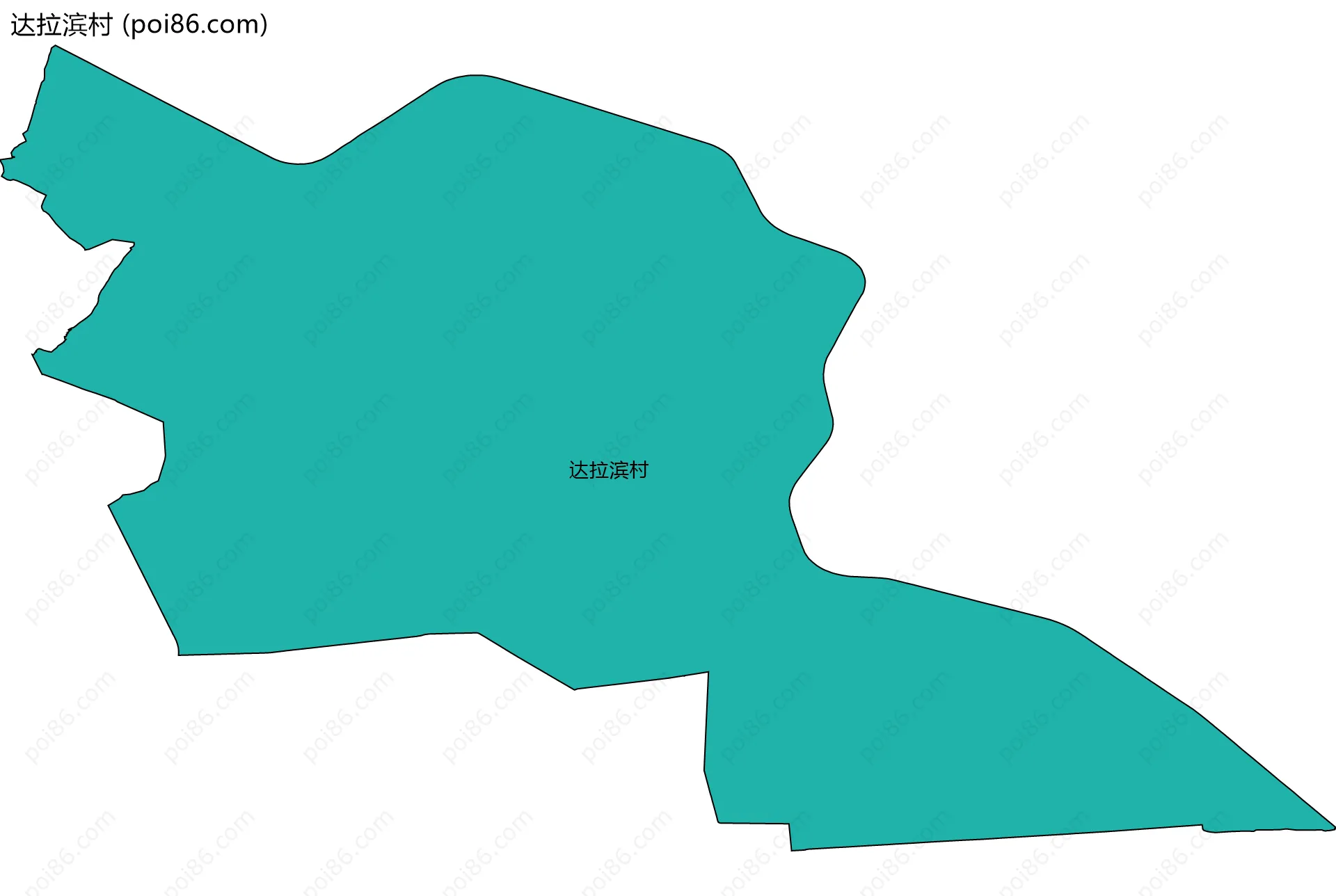 达拉滨村边界地图