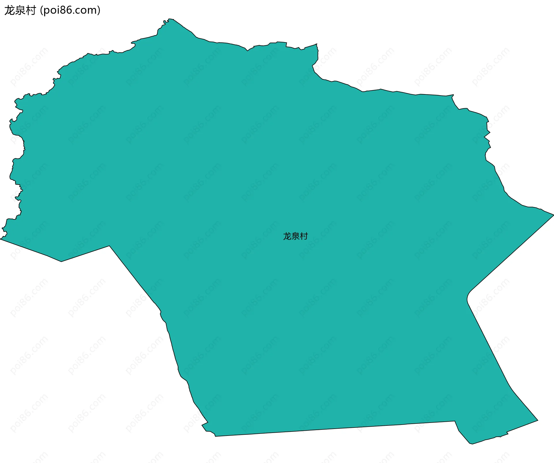 龙泉村边界地图