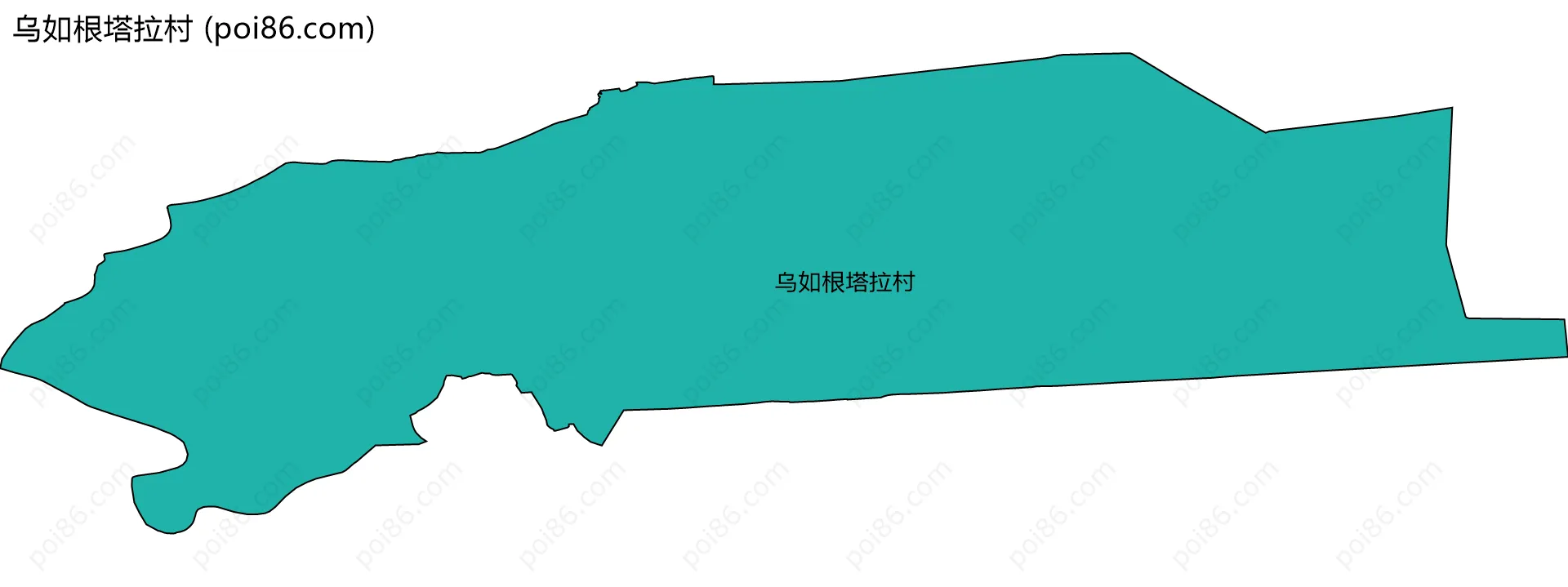 乌如根塔拉村边界地图