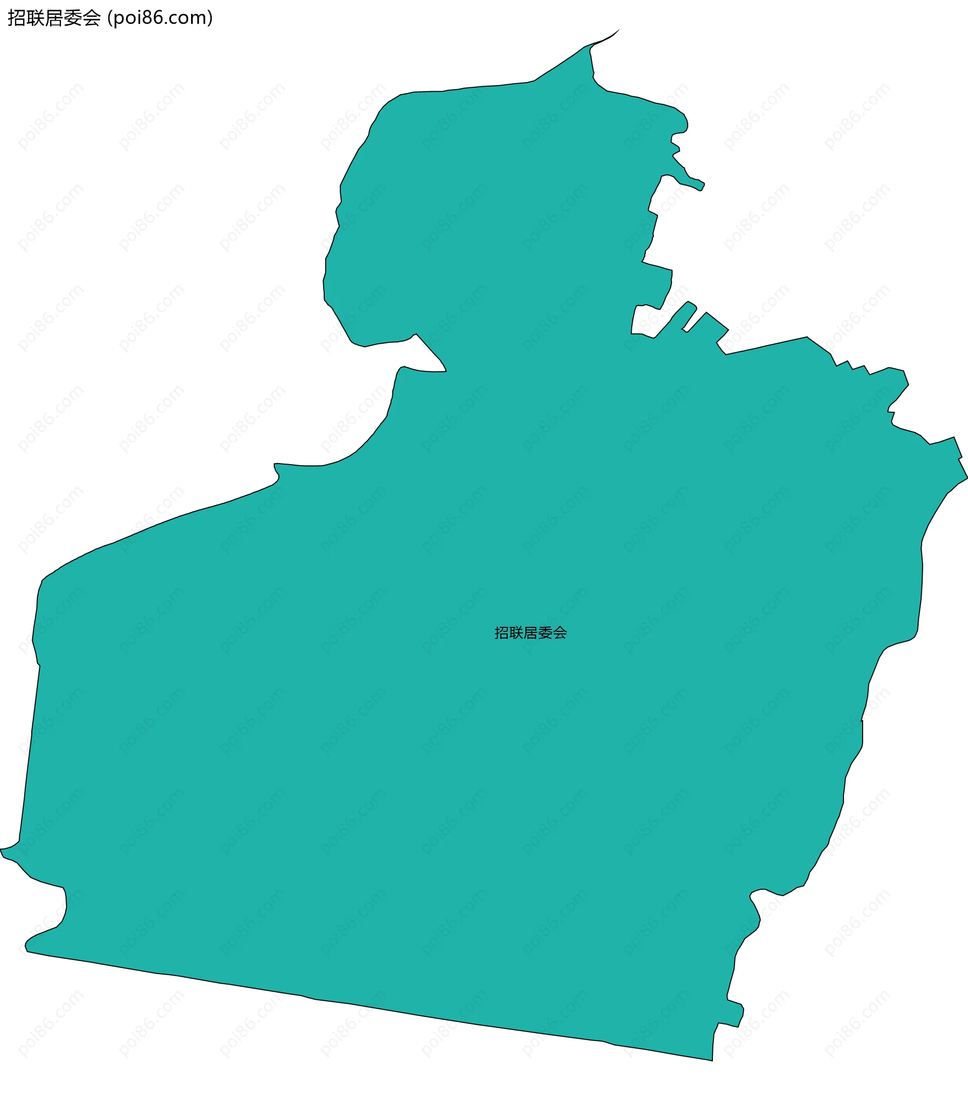 招联居委会边界地图