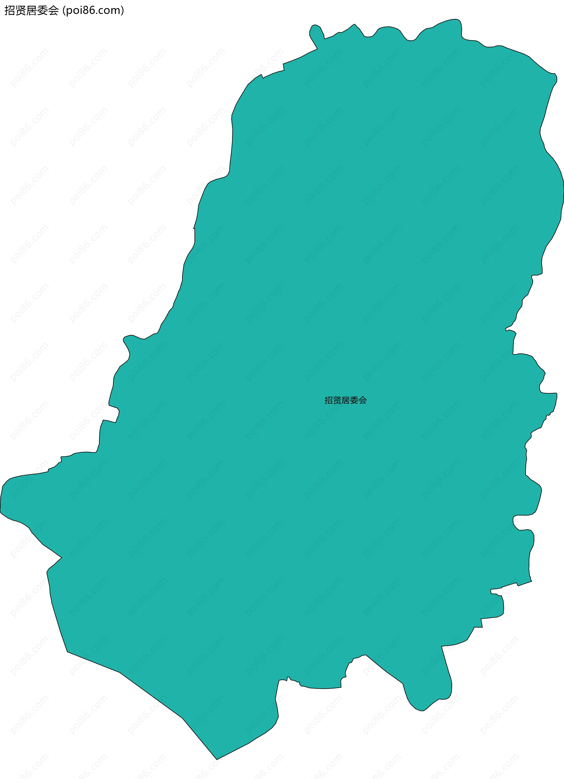 招贤居委会边界地图