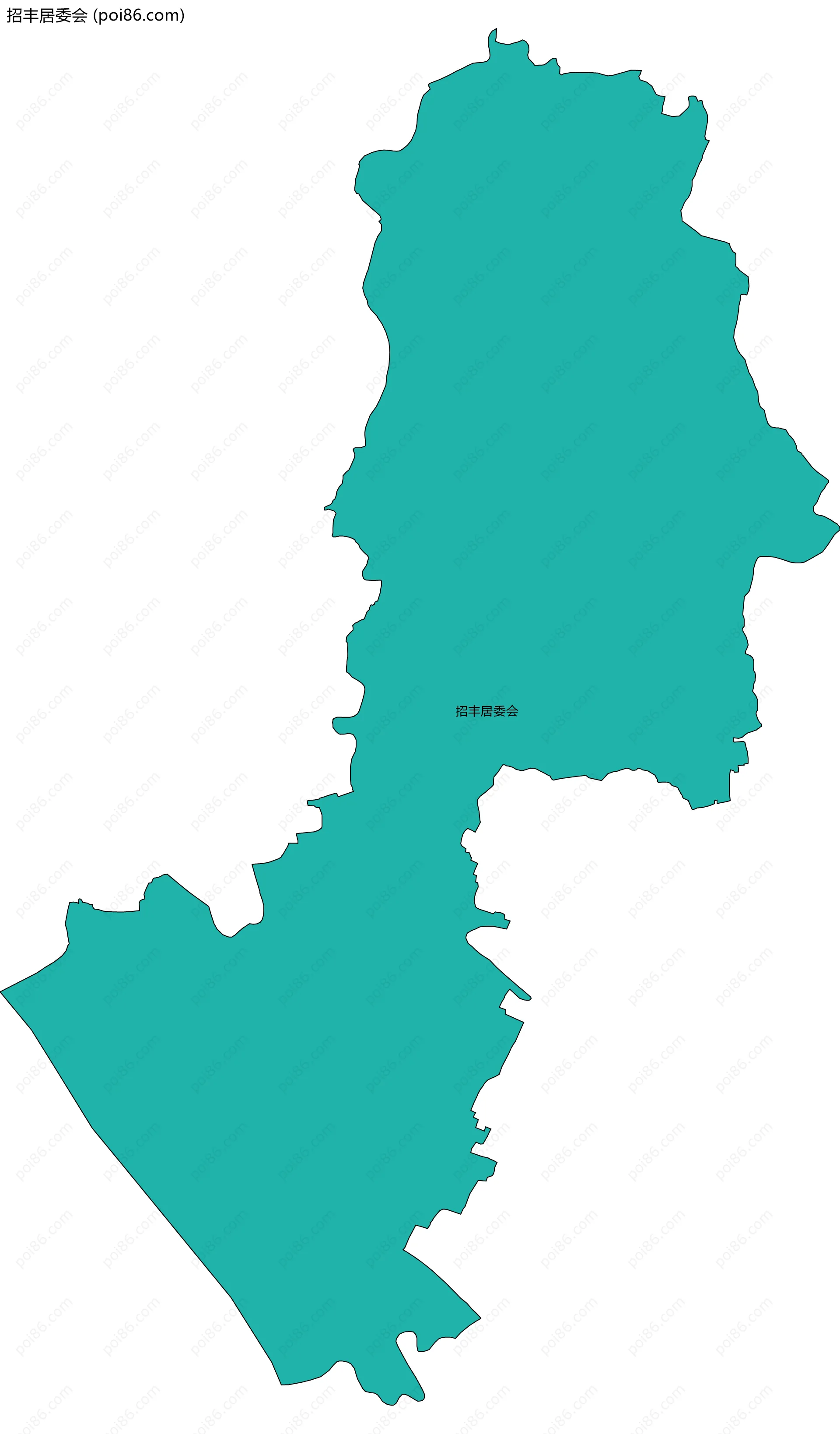 招丰居委会边界地图