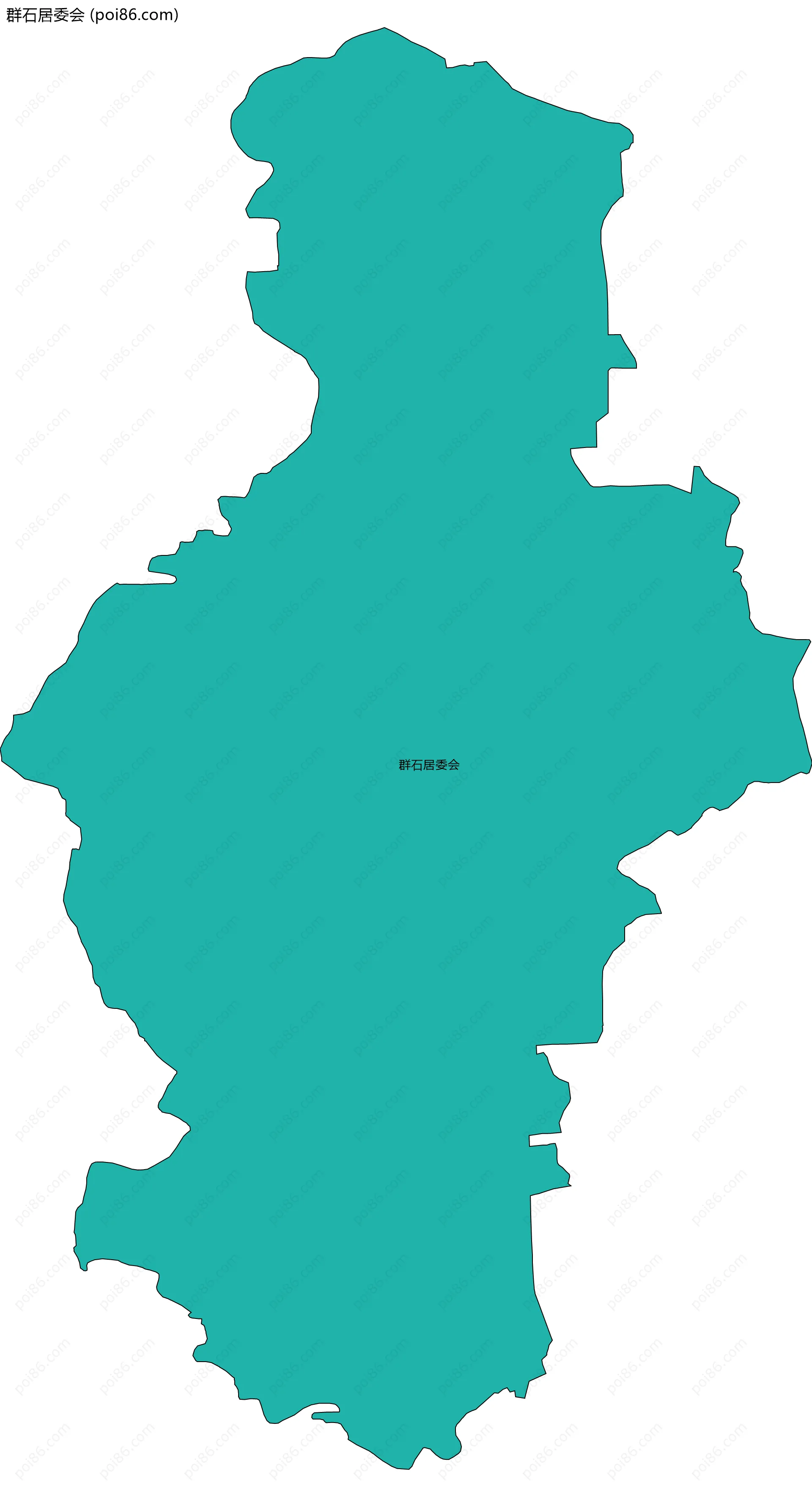 群石居委会边界地图