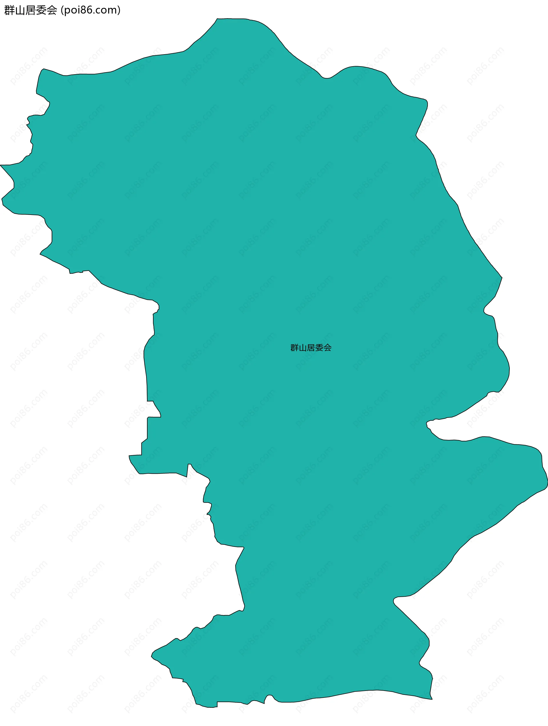 群山居委会边界地图