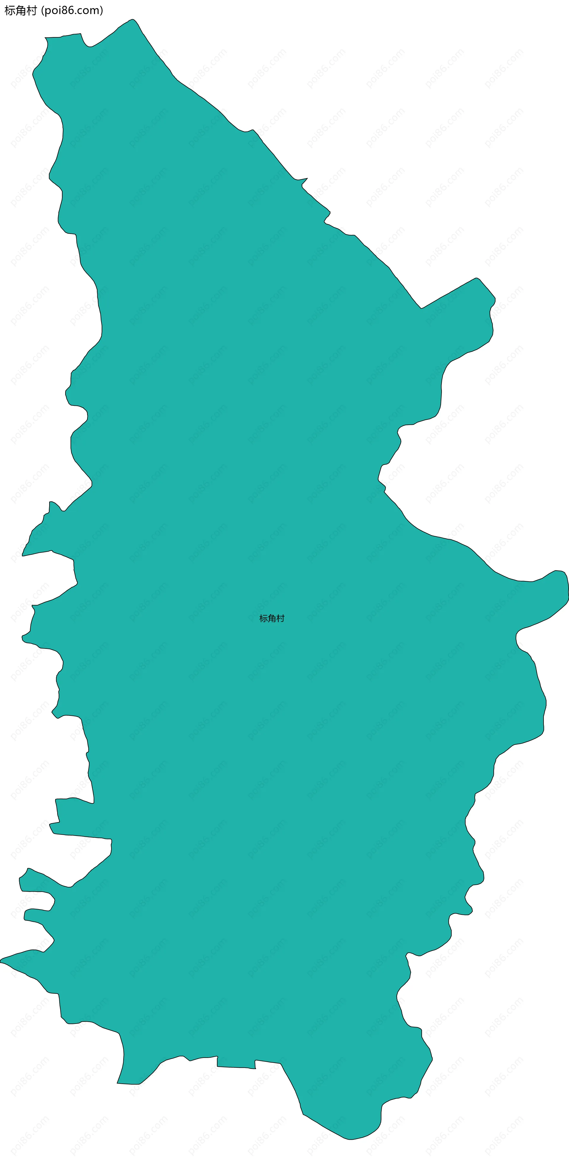 标角村边界地图