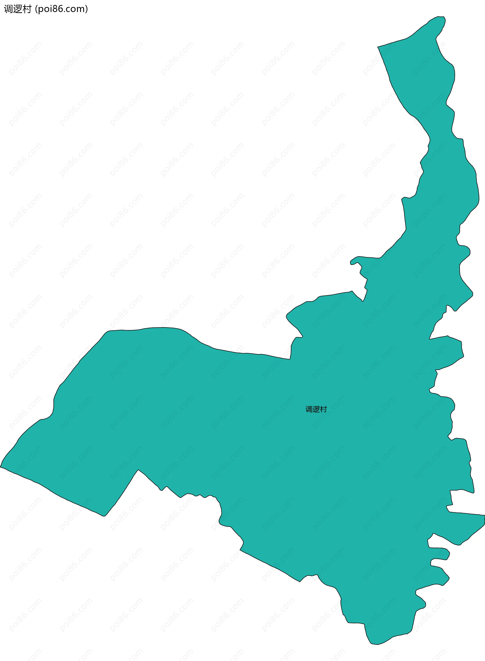 调逻村边界地图
