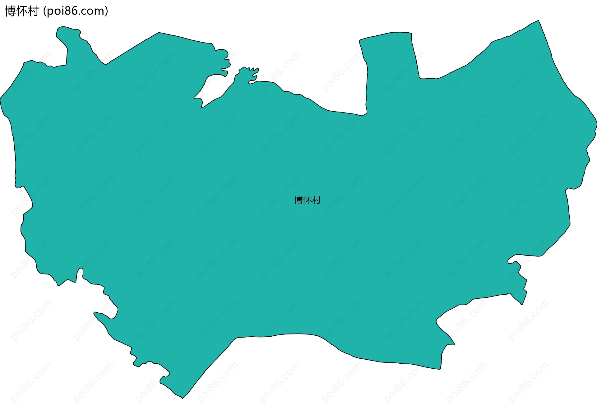 博怀村边界地图