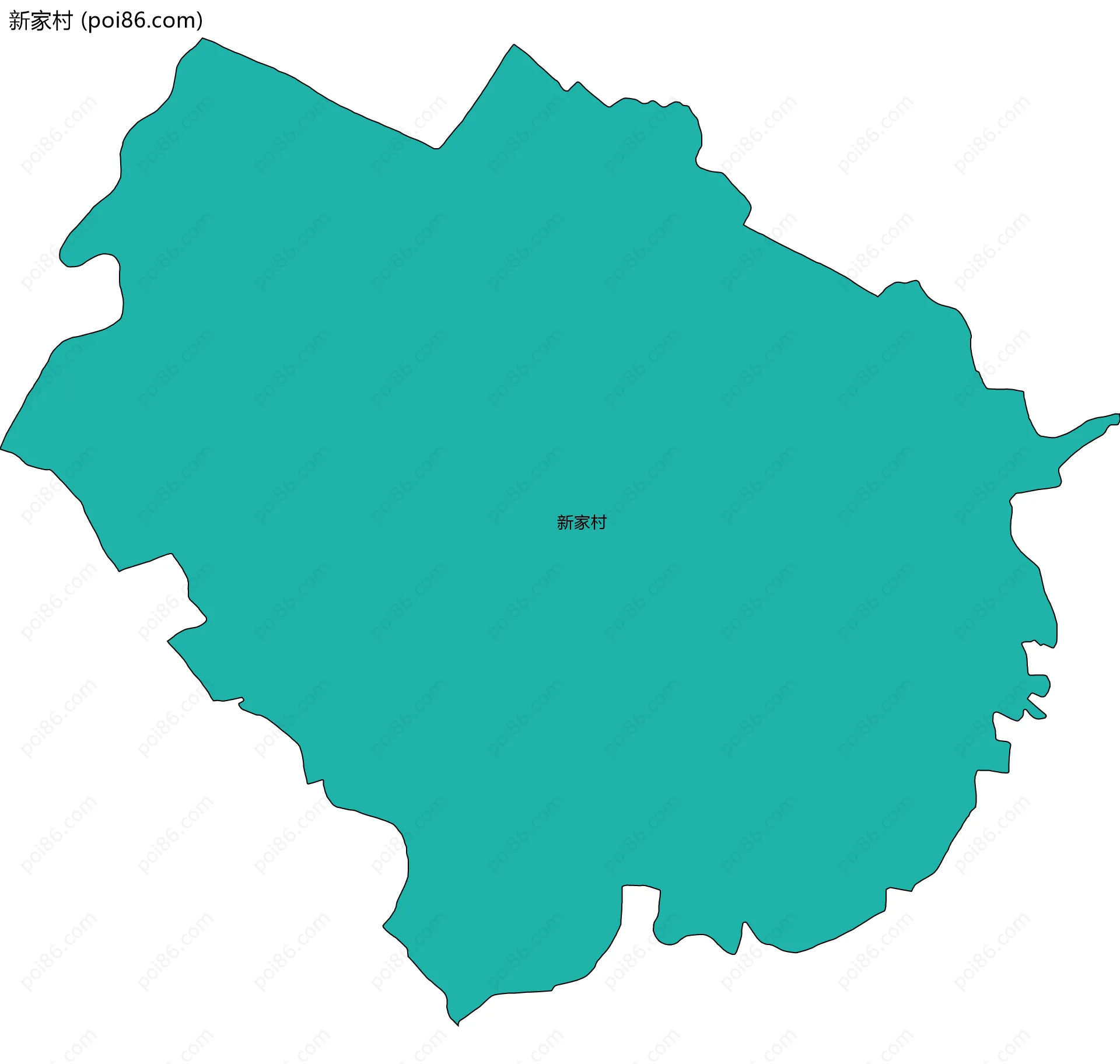 新家村边界地图