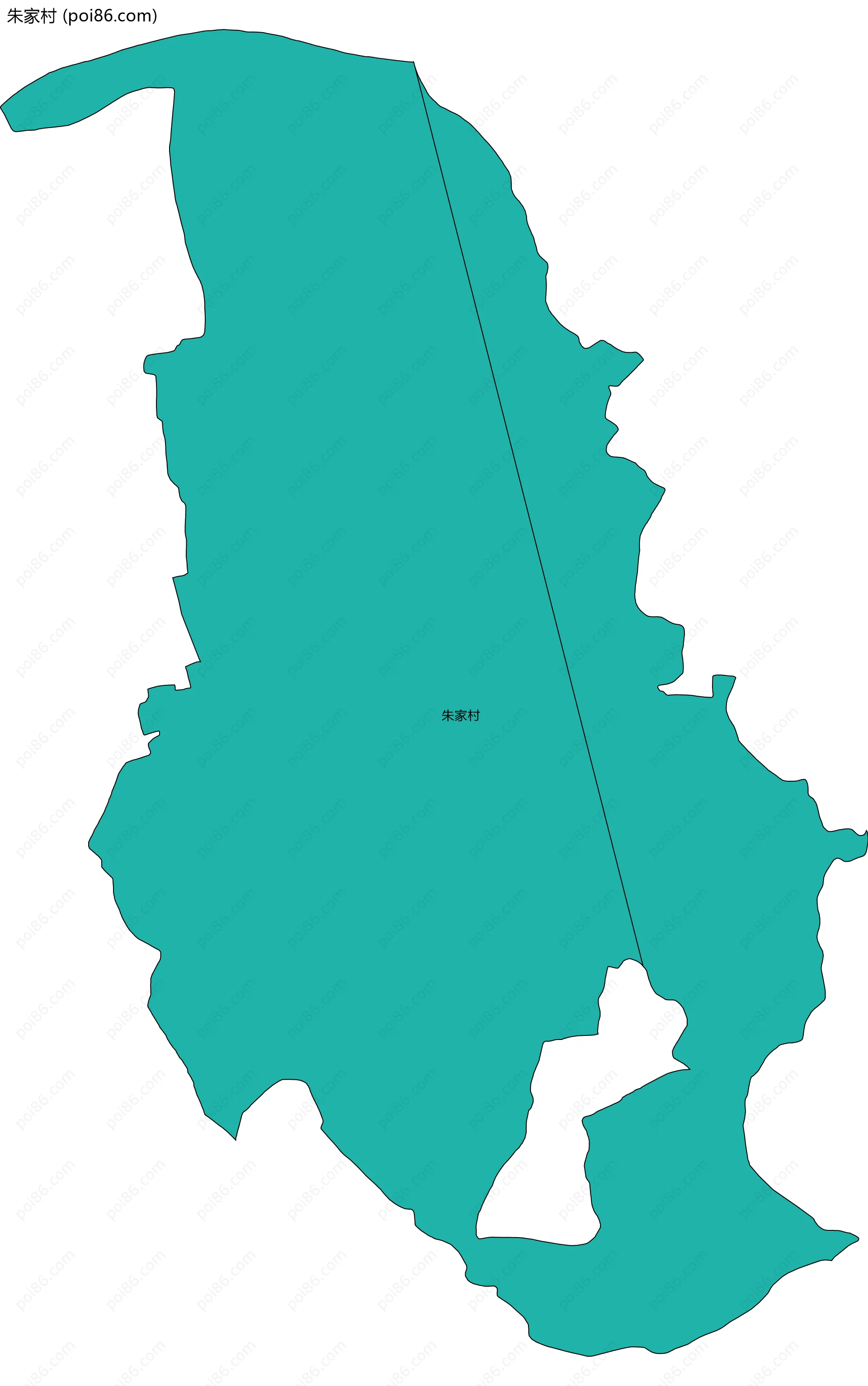 朱家村边界地图