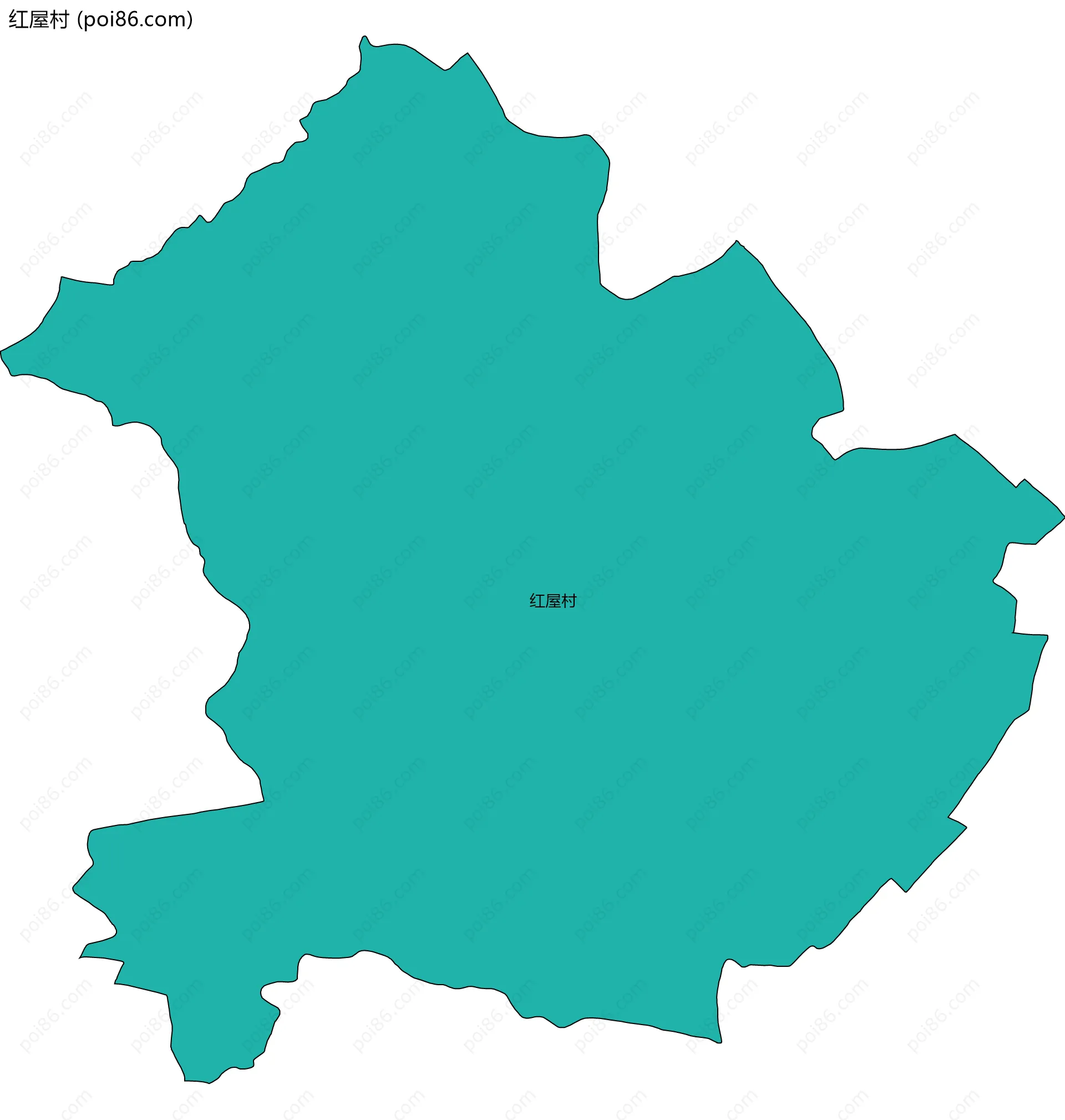 红屋村边界地图