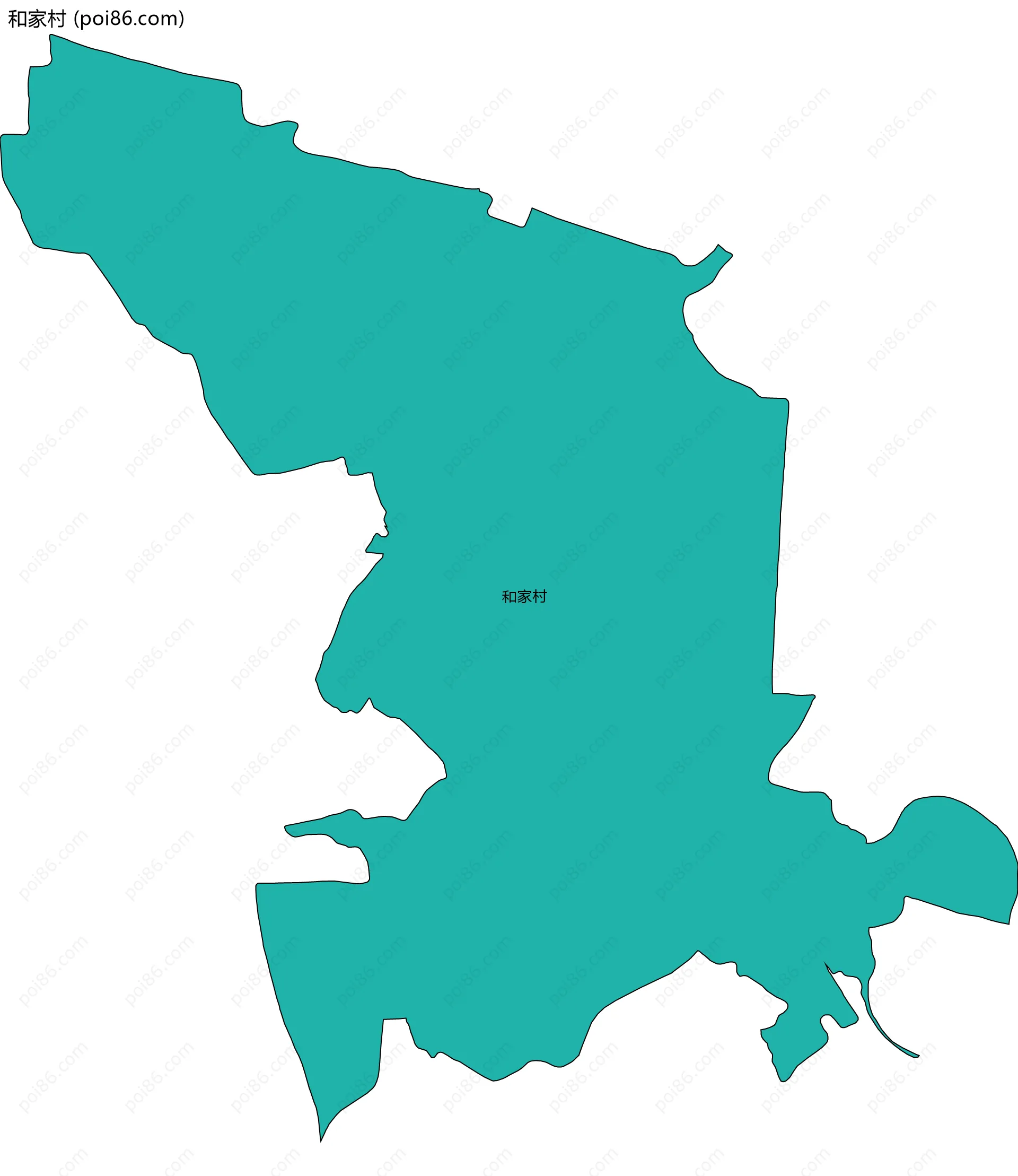 和家村边界地图