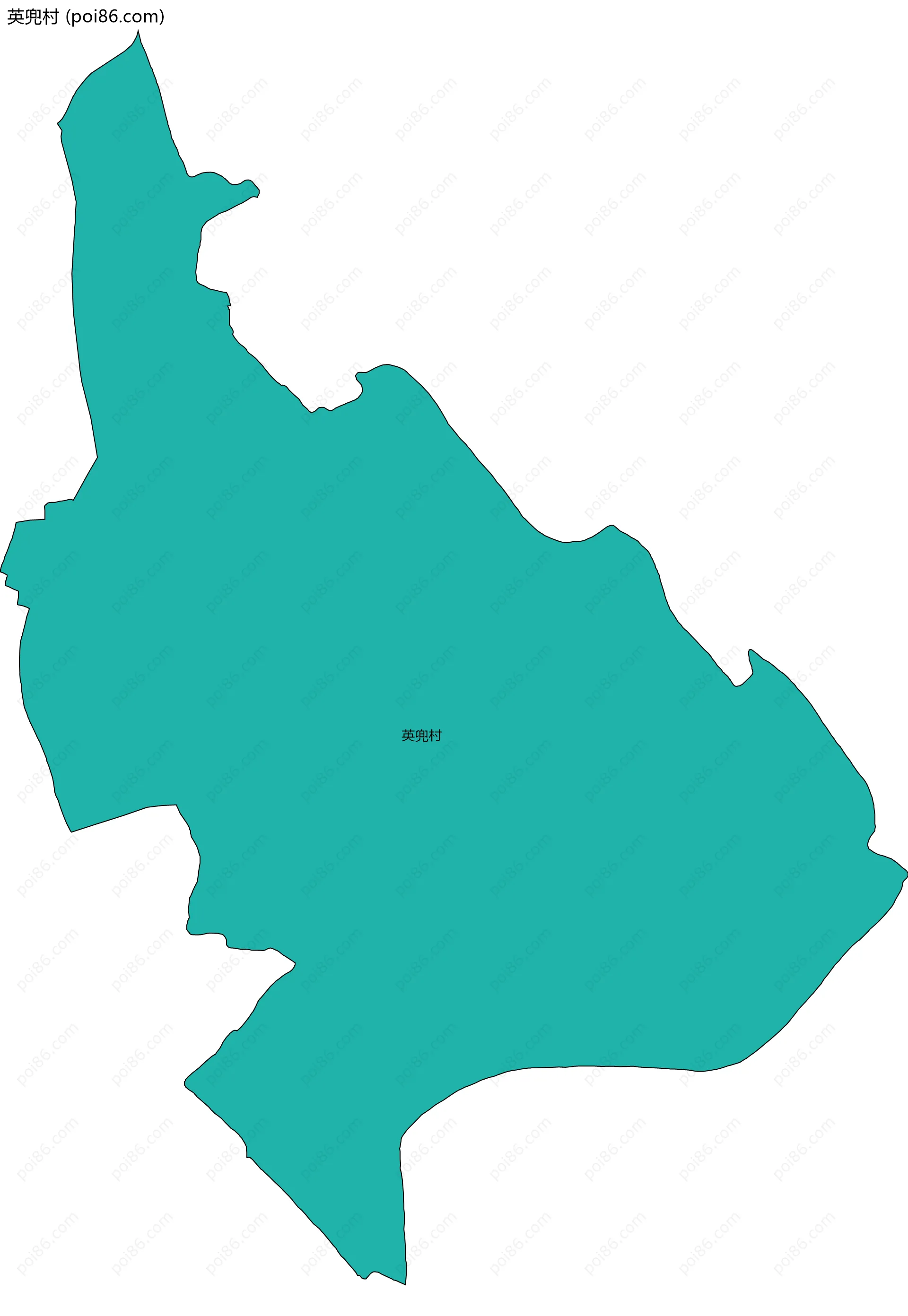 英兜村边界地图