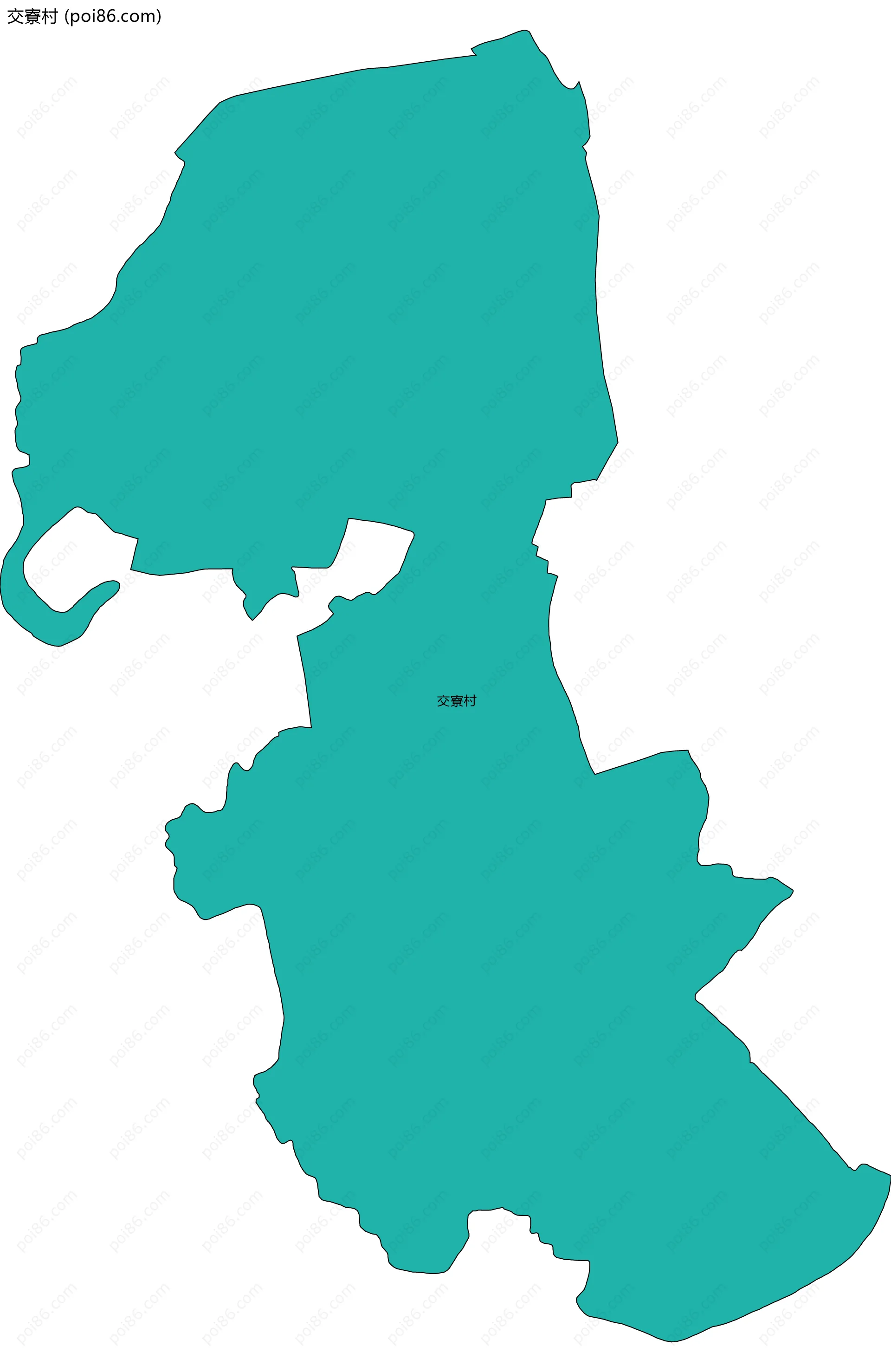 交寮村边界地图