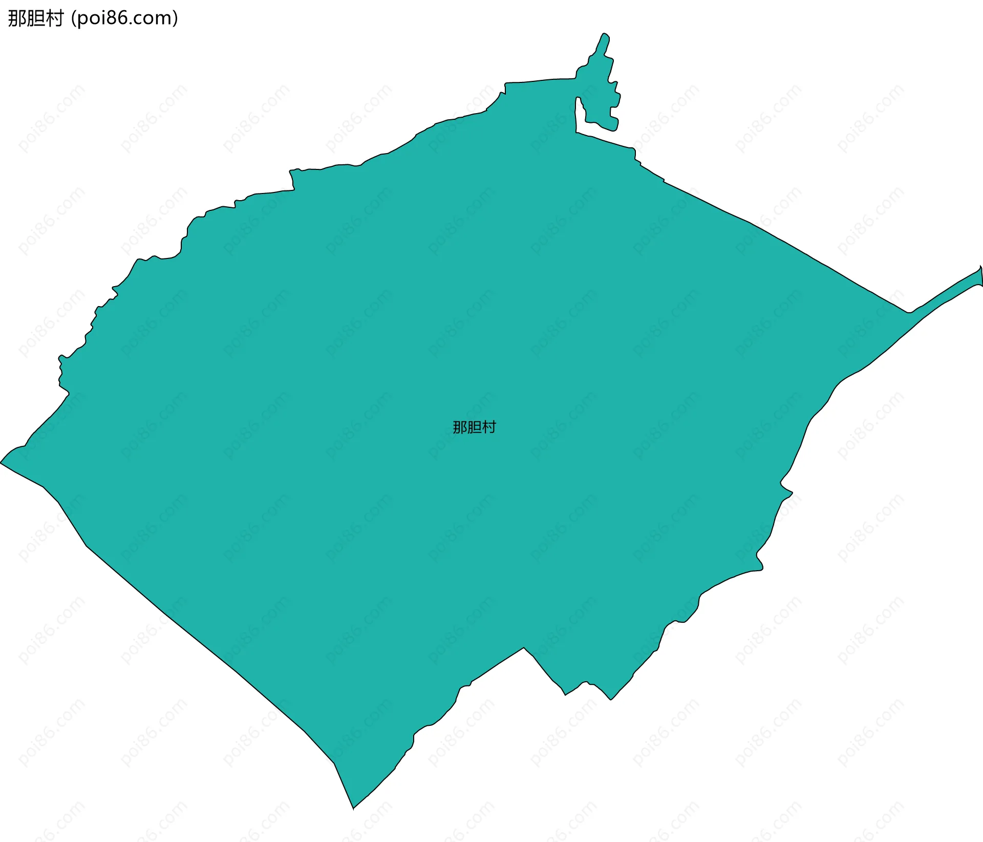 那胆村边界地图