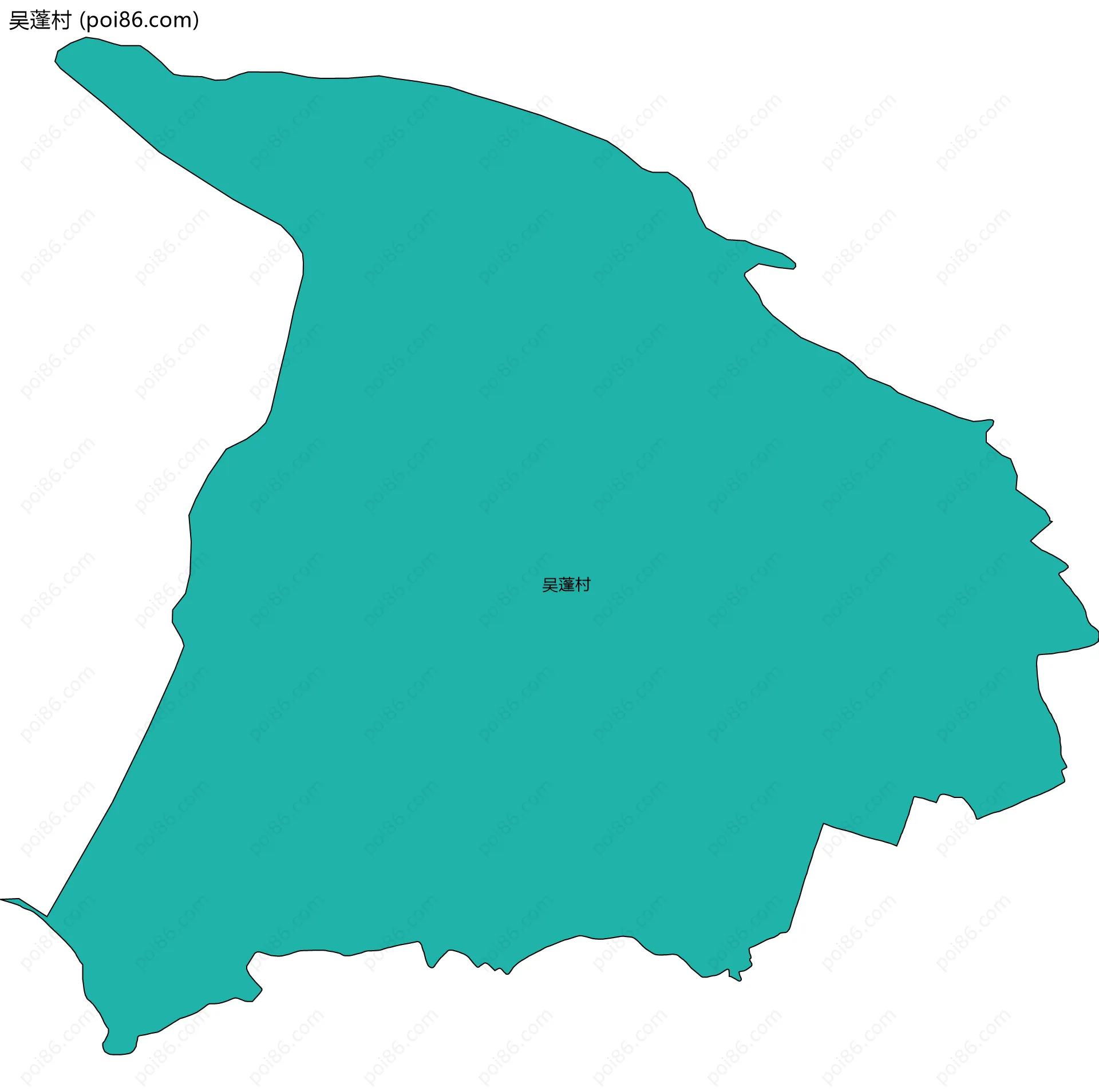 吴蓬村边界地图