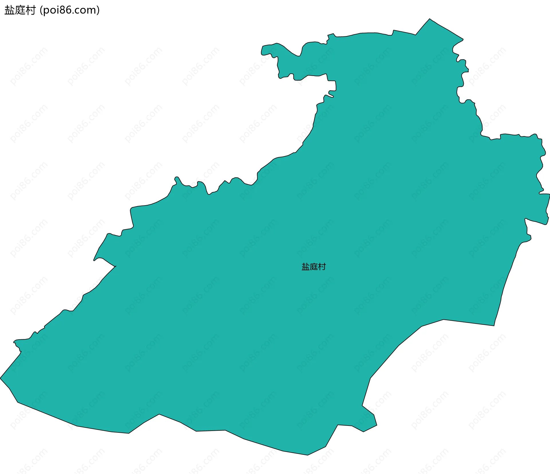 盐庭村边界地图