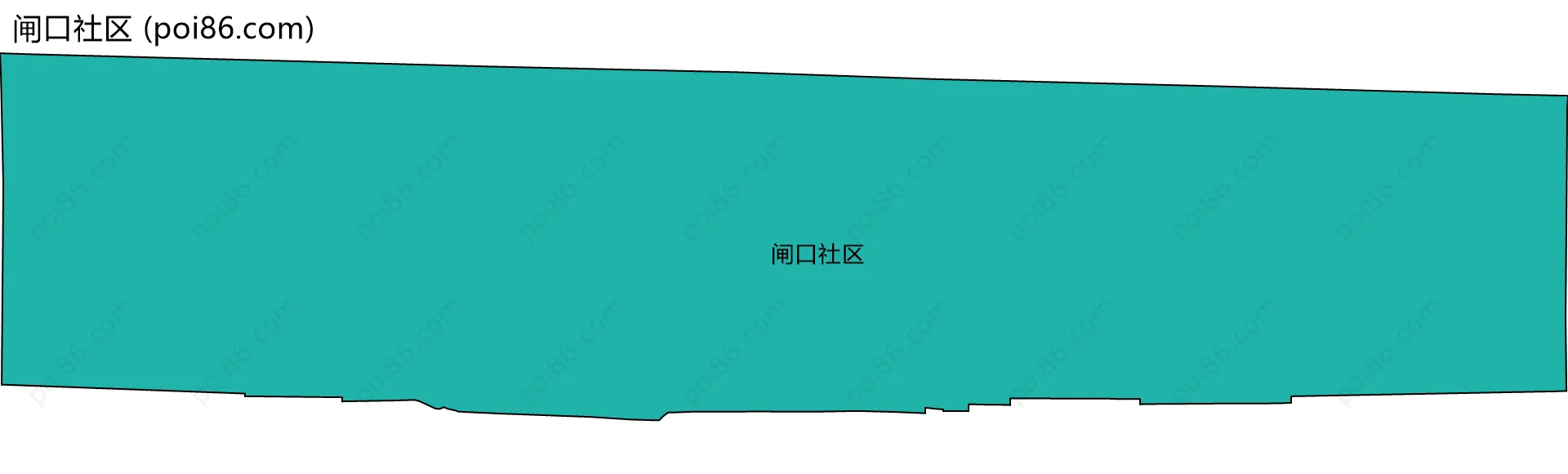 闸口社区边界地图