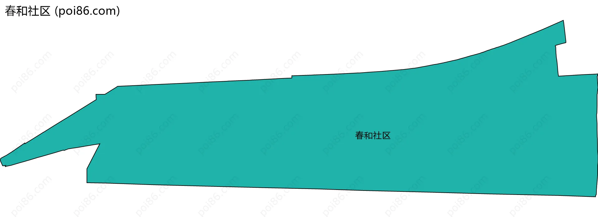 春和社区边界地图