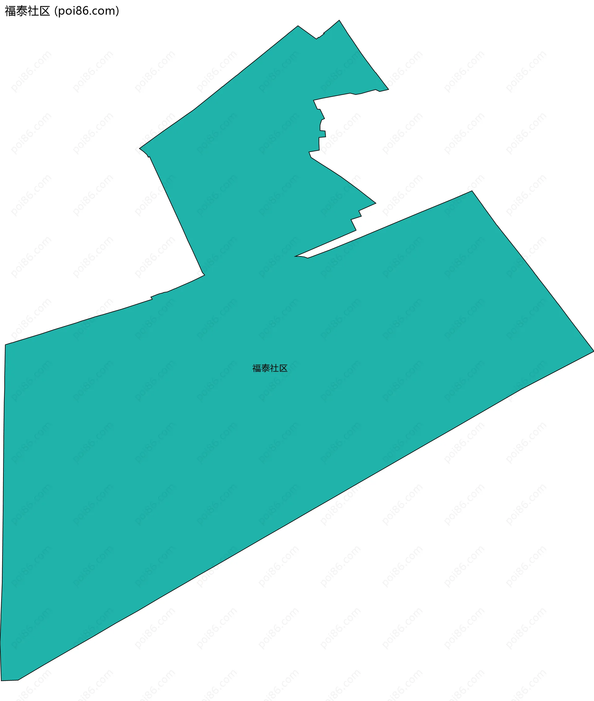 福泰社区边界地图