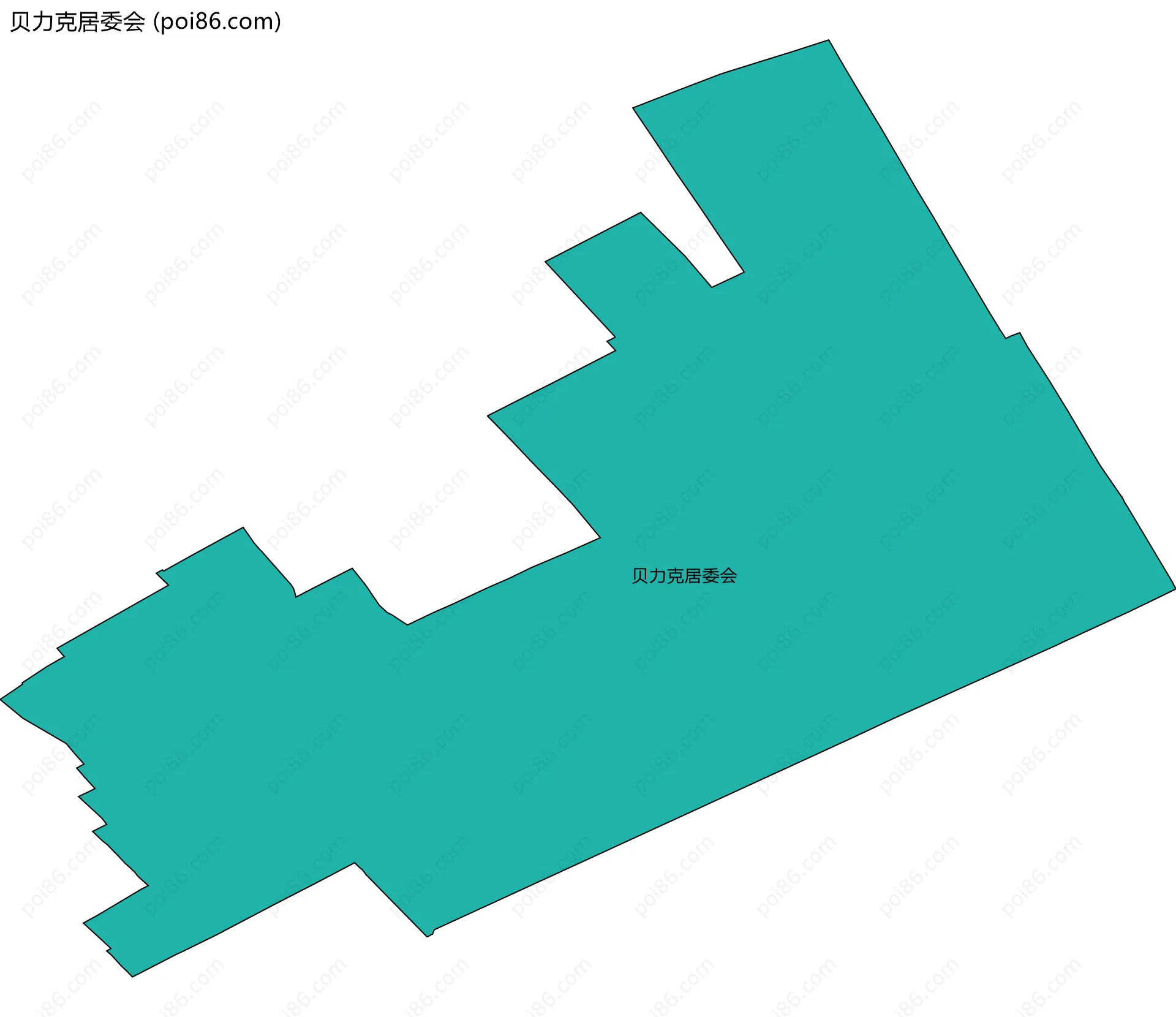 贝力克居委会边界地图