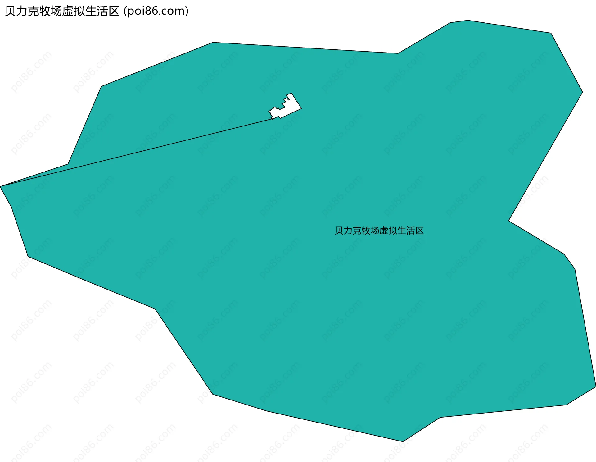 贝力克牧场虚拟生活区边界地图