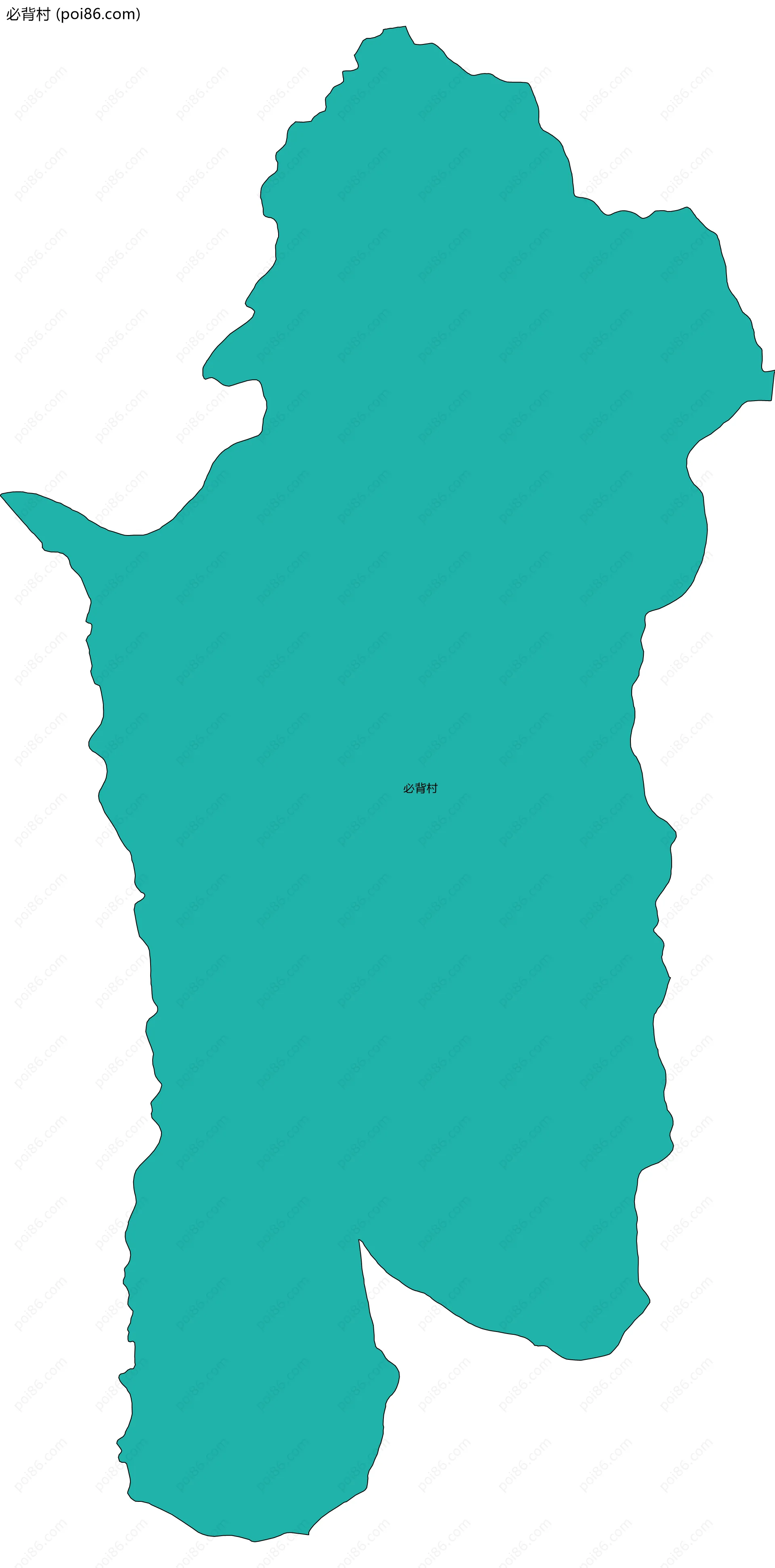 必背村边界地图