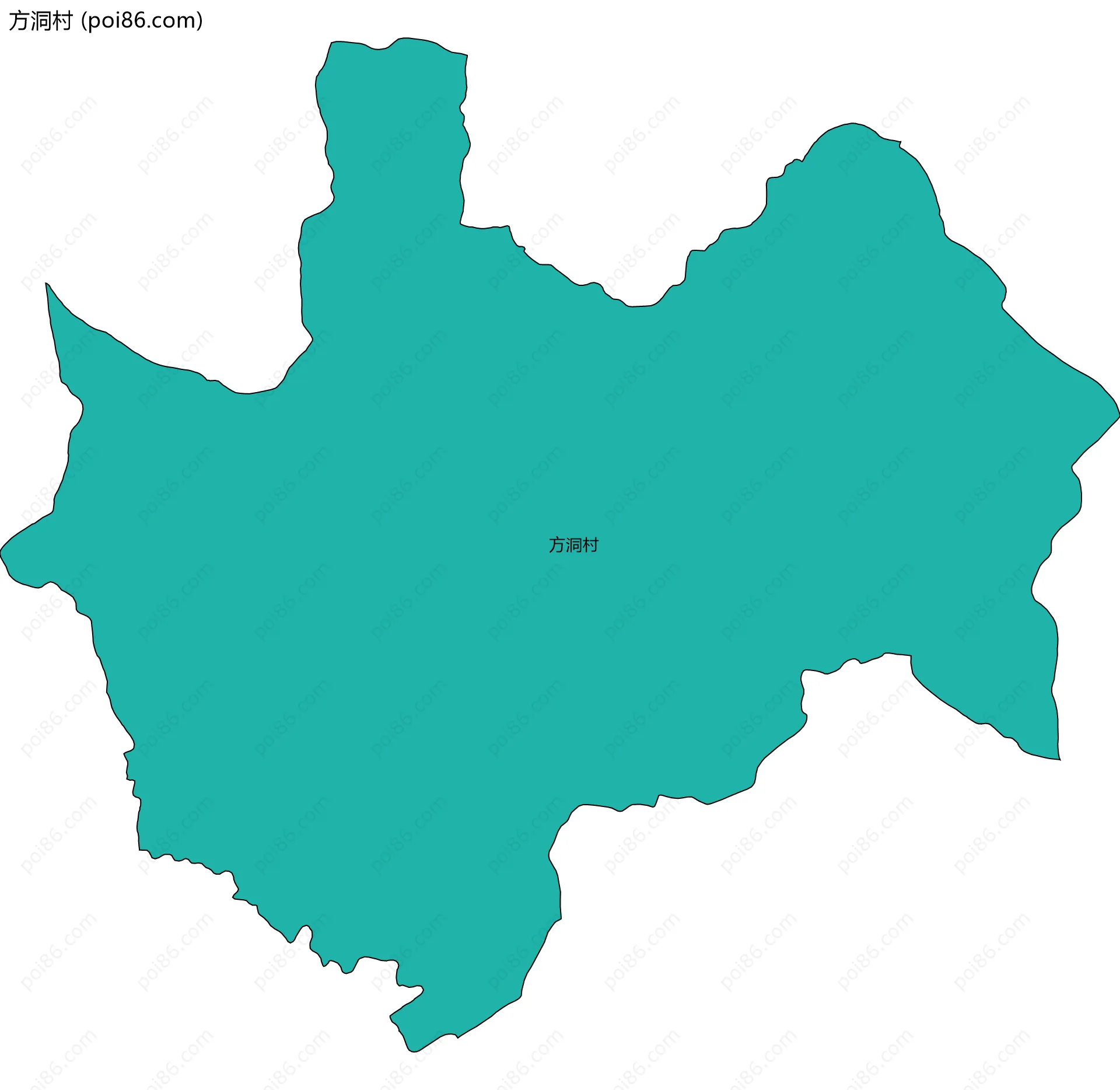 方洞村边界地图