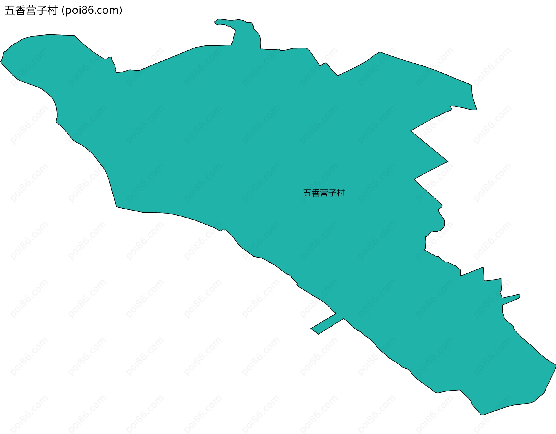 五香营子村边界地图