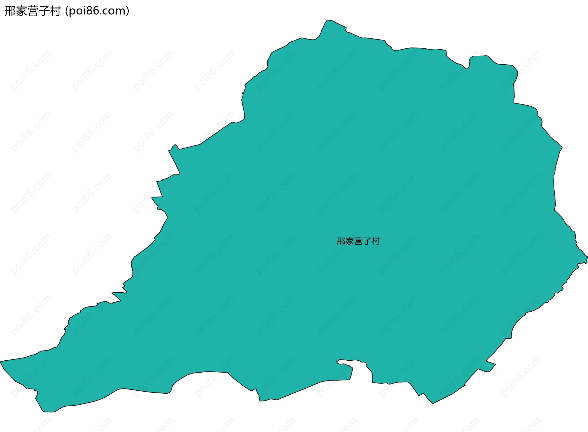 邢家营子村边界地图