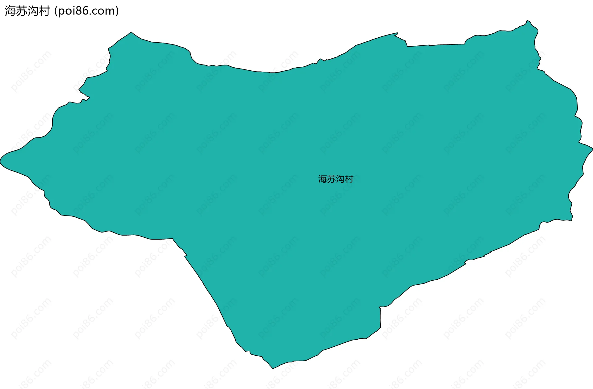 海苏沟村边界地图