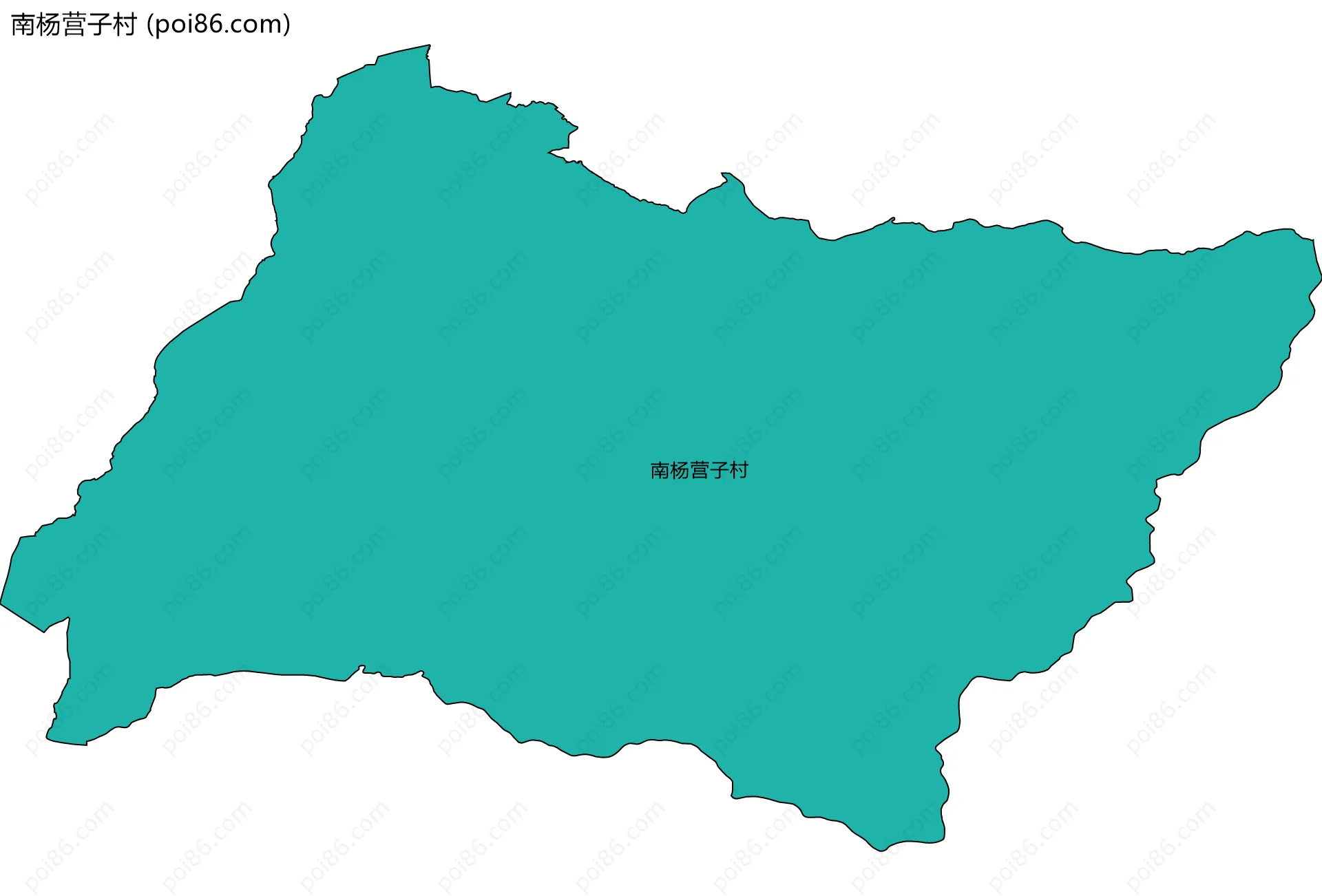 南杨营子村边界地图