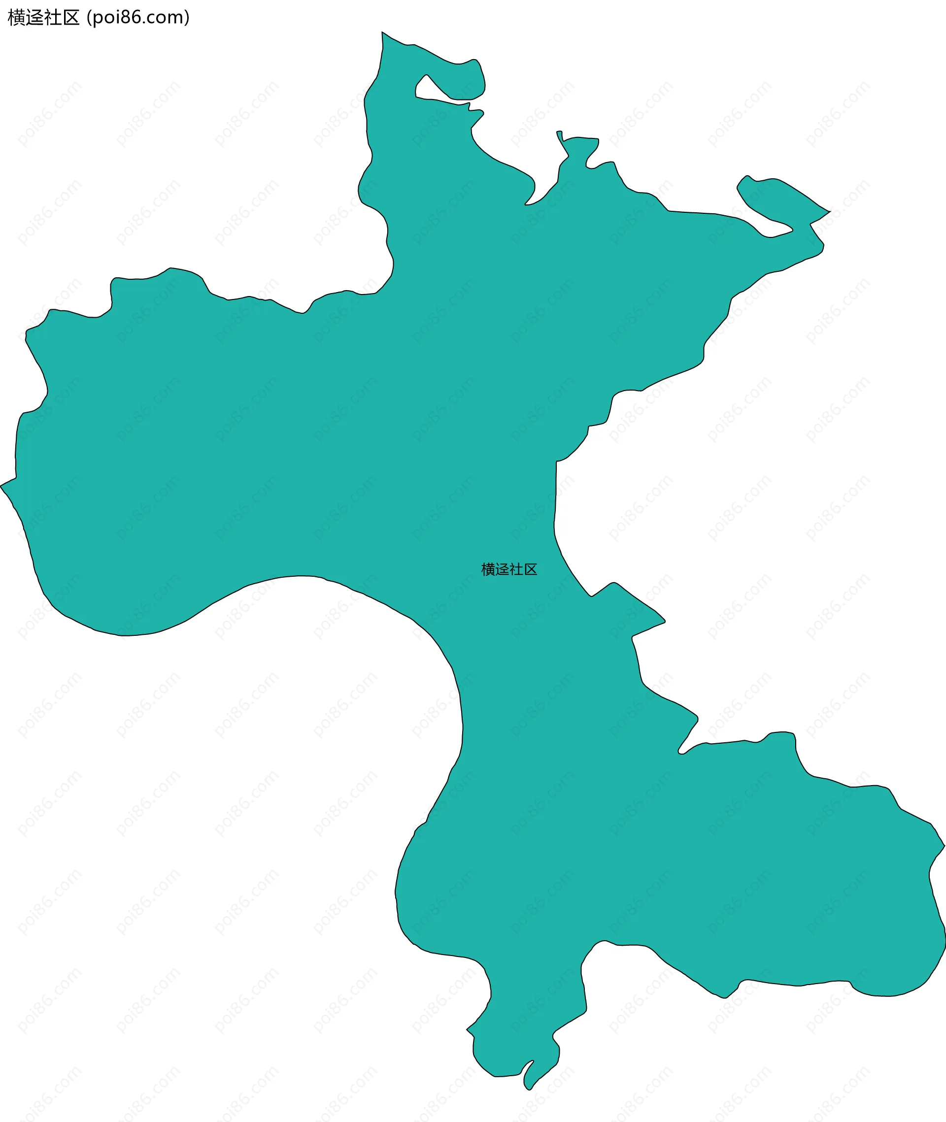 横迳社区边界地图