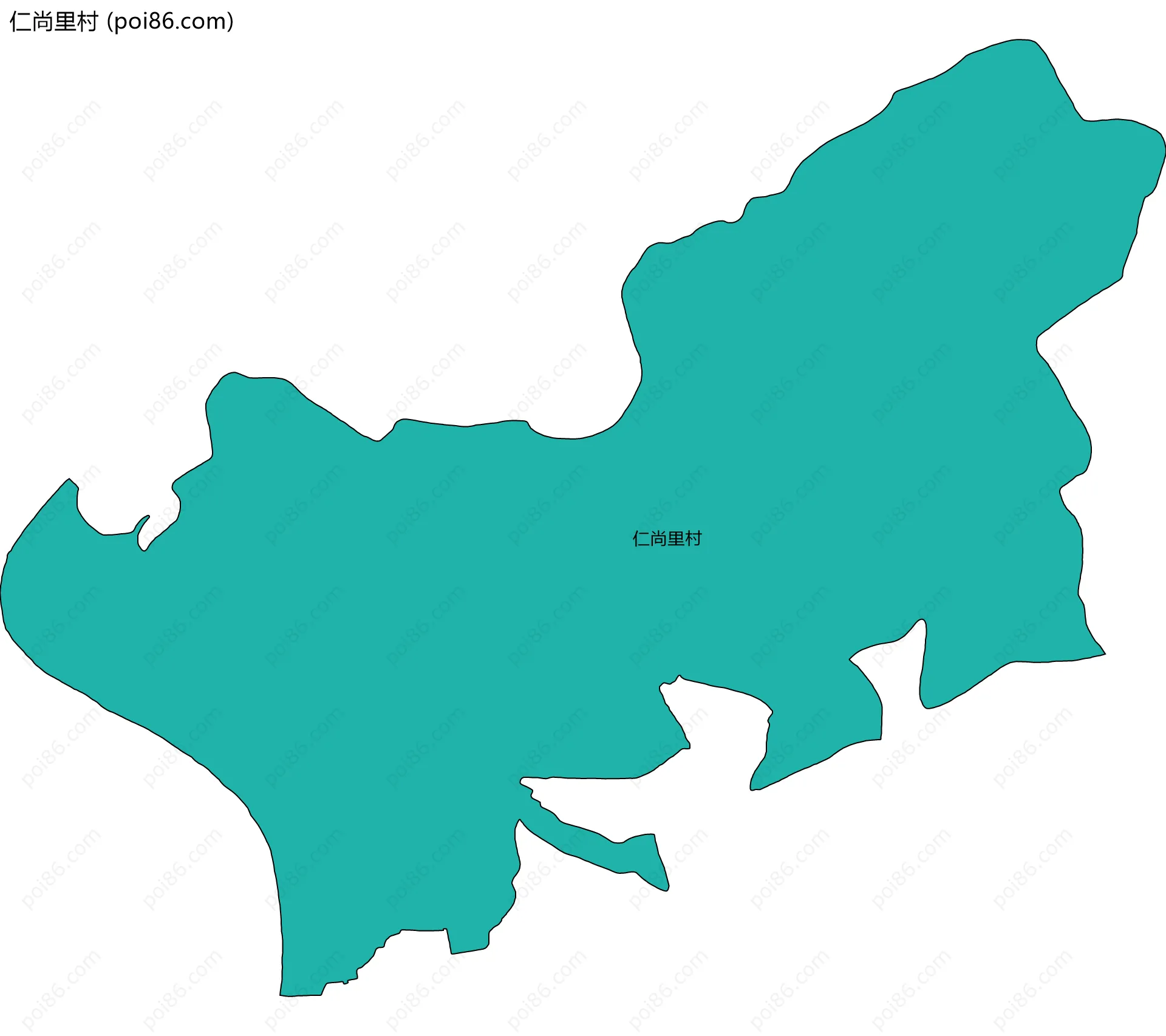 仁尚里村边界地图