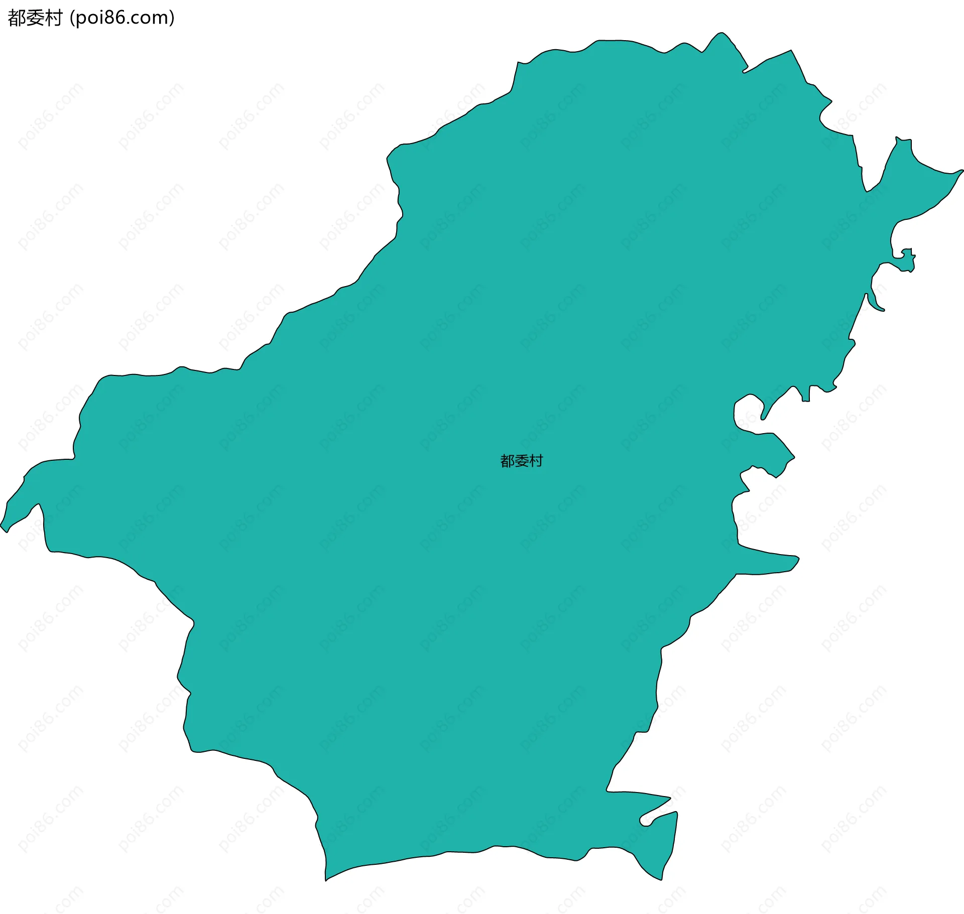 都委村边界地图