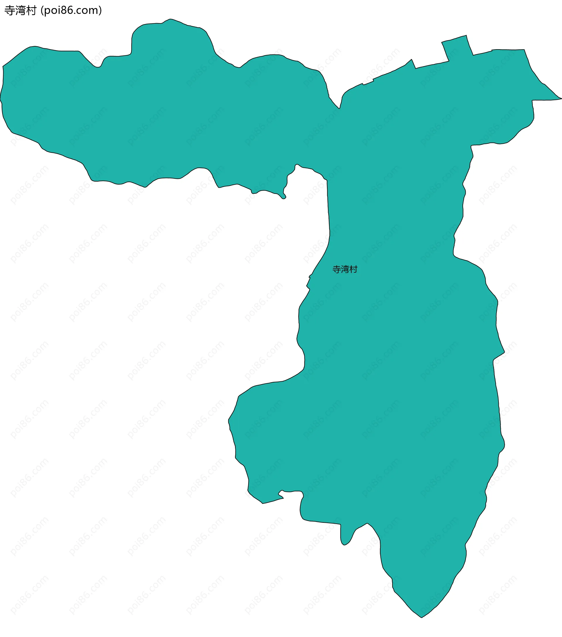 寺湾村边界地图