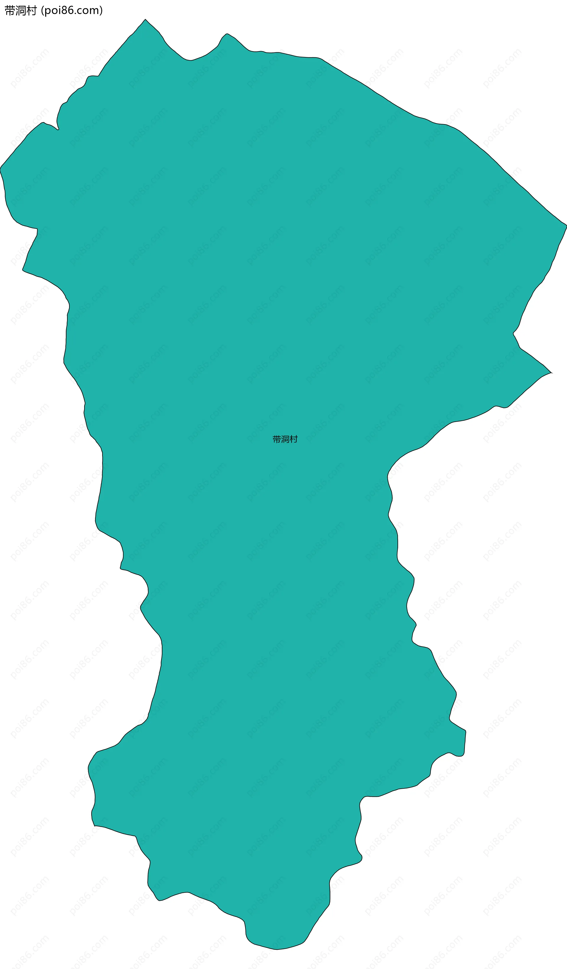 带洞村边界地图