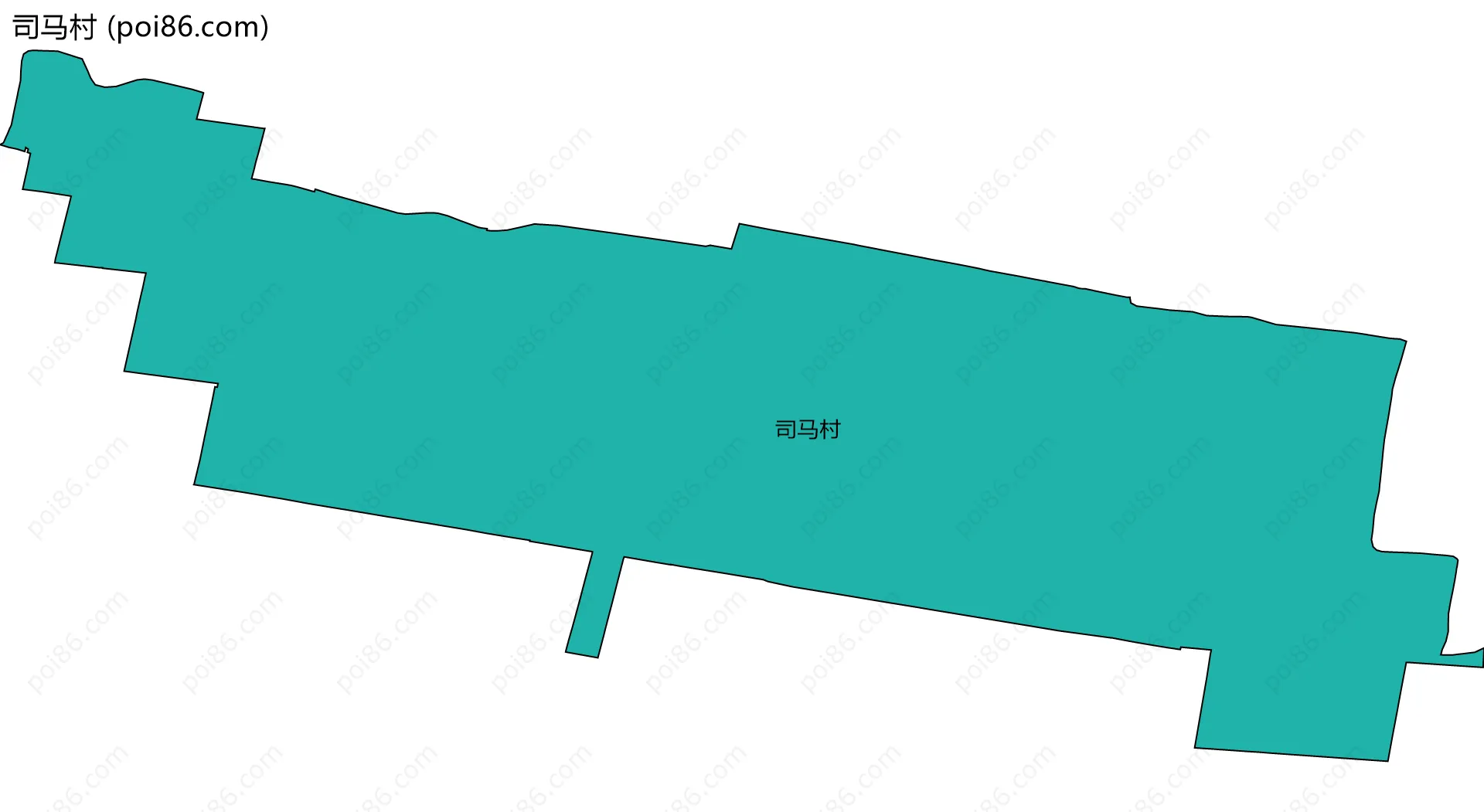 司马村边界地图