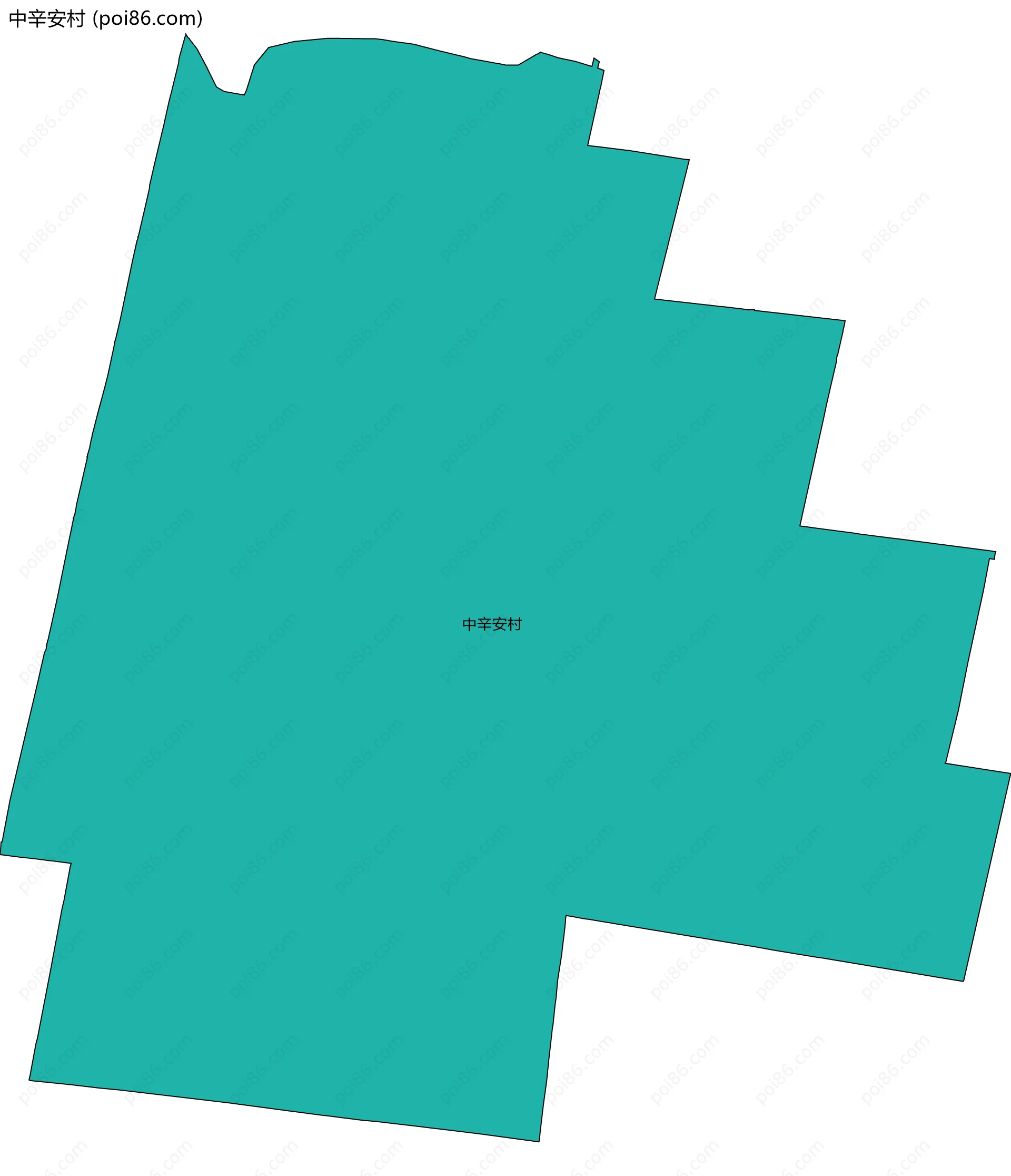 中辛安村边界地图