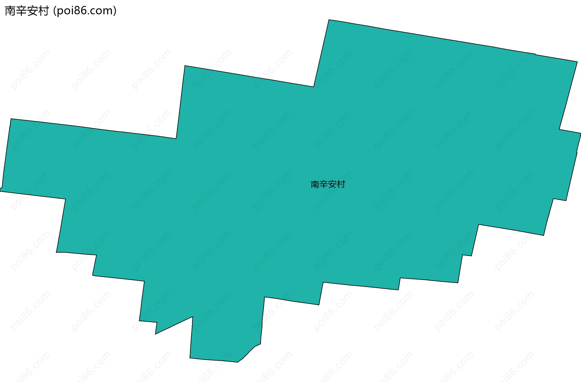 南辛安村边界地图