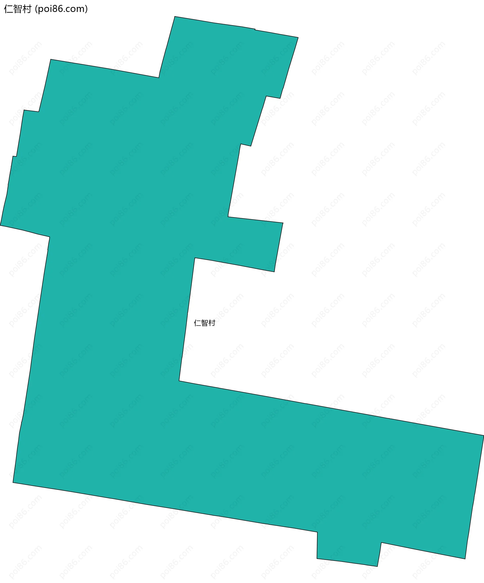 仁智村边界地图