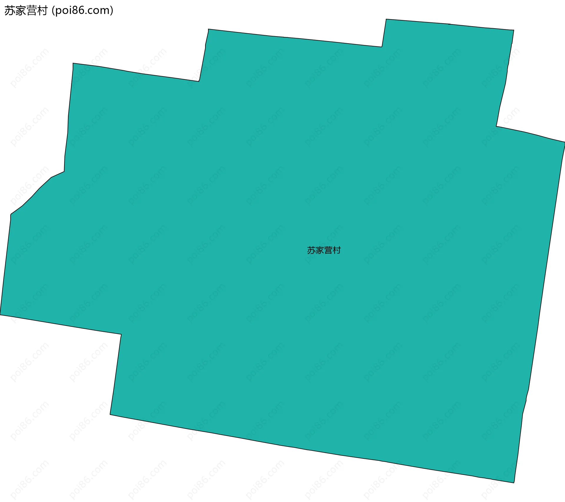 苏家营村边界地图