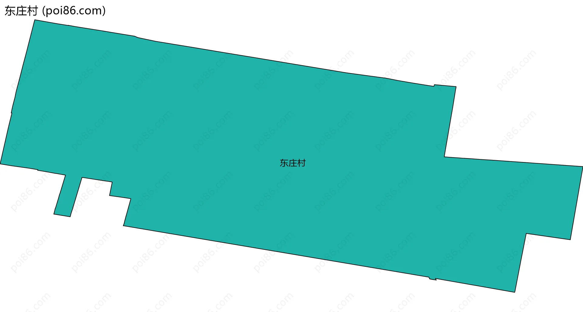东庄村边界地图