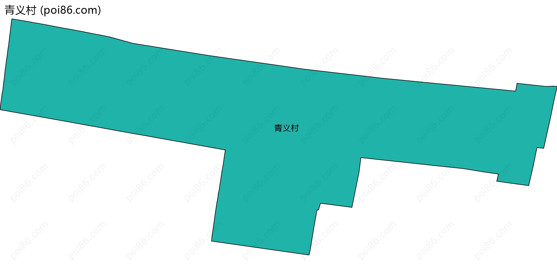 青义村边界地图