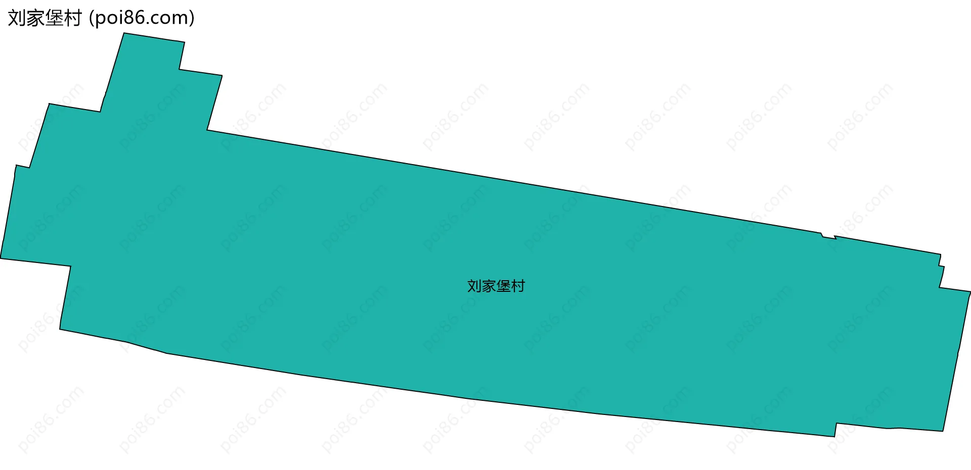 刘家堡村边界地图