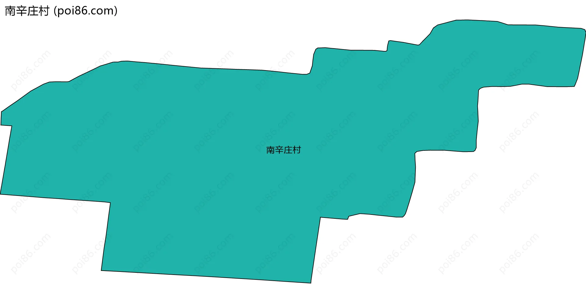 南辛庄村边界地图