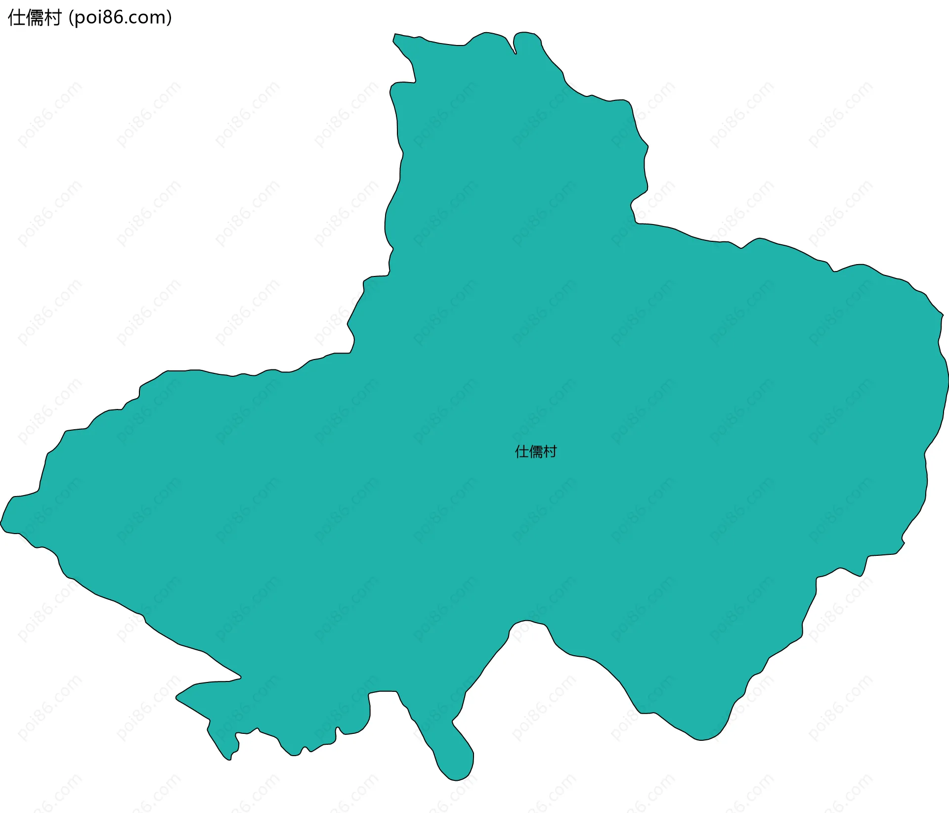 仕儒村边界地图